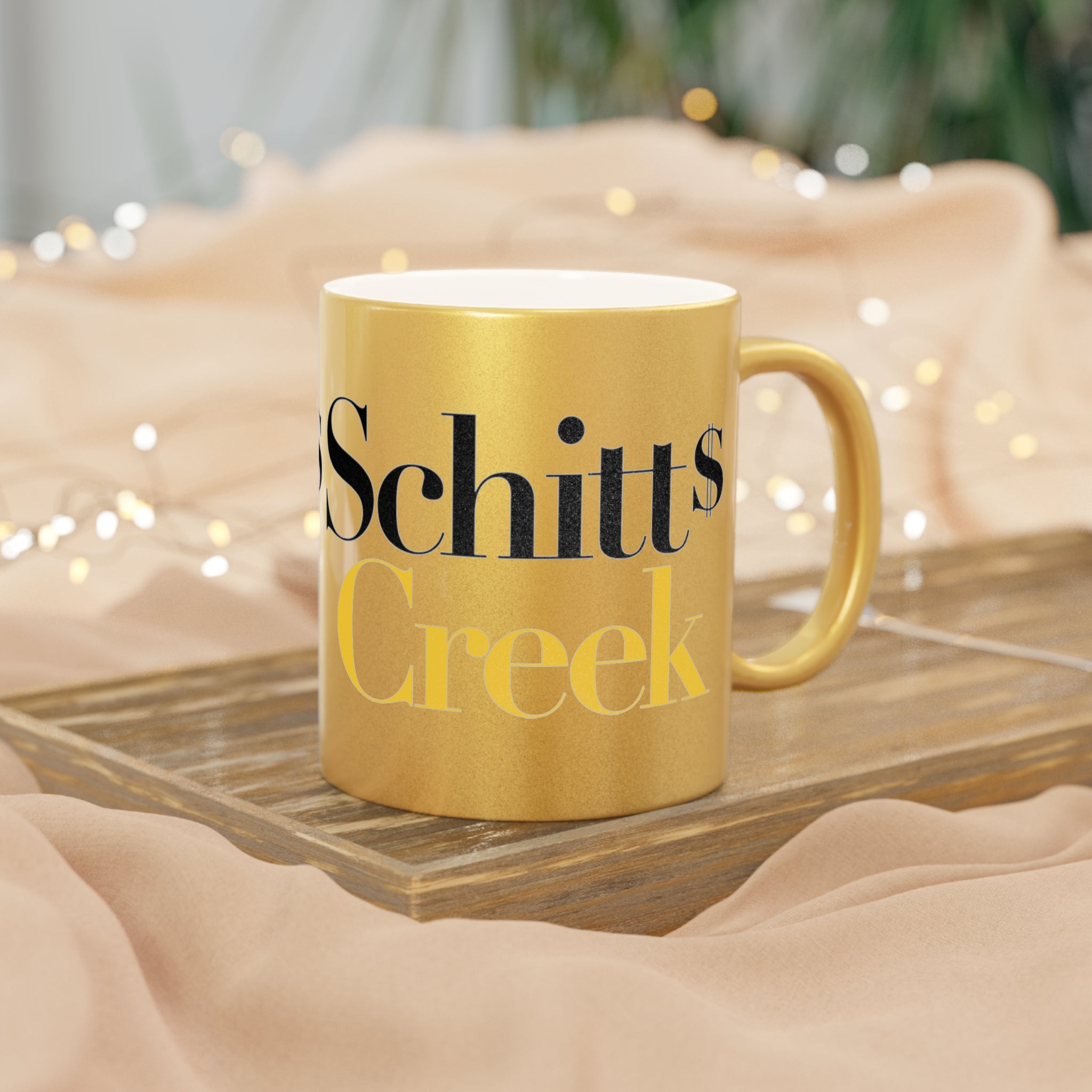 Schitt's Creek TV Show - Metallic Mug (Silver\Gold) - Creations by Chris and Carlos