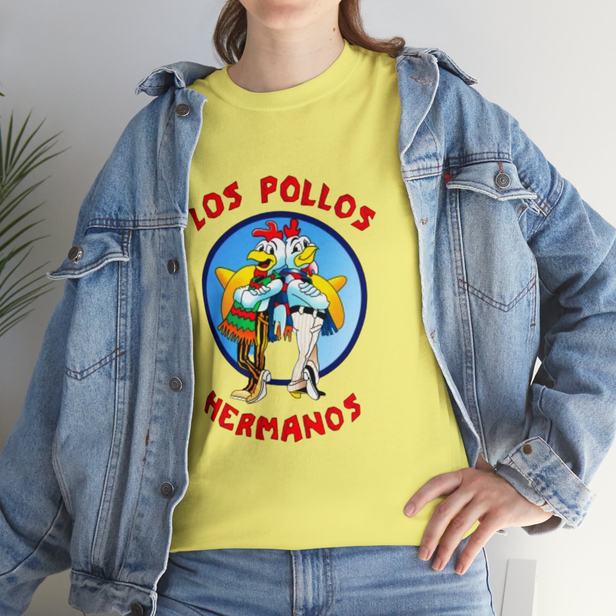 Pollos- Unisex Heavy Cotton T-Shirt - Creations by Chris and Carlos