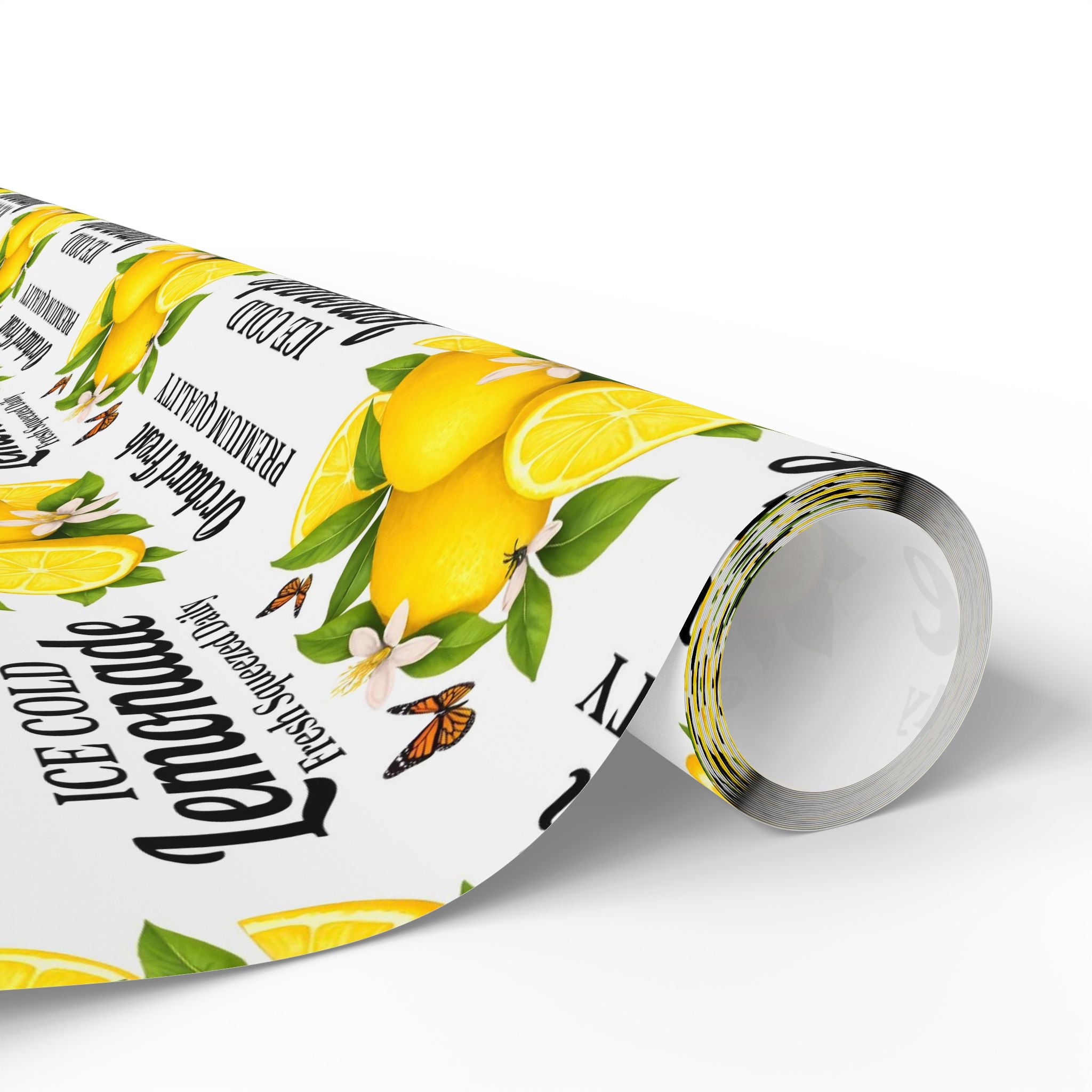 Lemonade Gift Wrap — Citrus Lemon Wrapping Paper Roll - Creations by Chris and Carlos