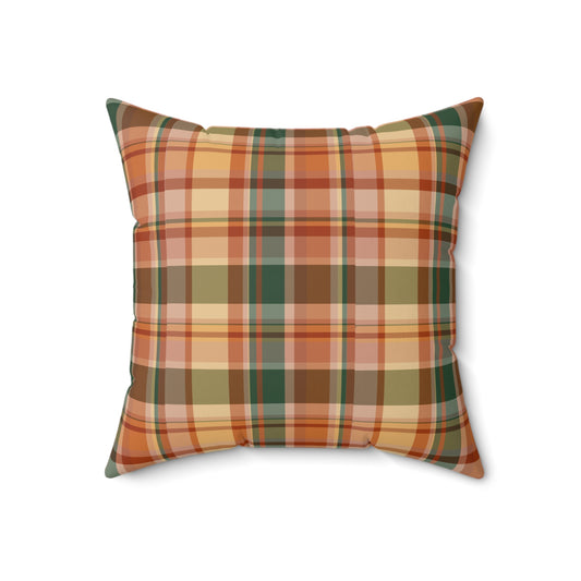 Old Soul Harvest™ Heirloom Plaid Throw Pillow - Throw Pillow from Old Soul Harvest Campfire Circle