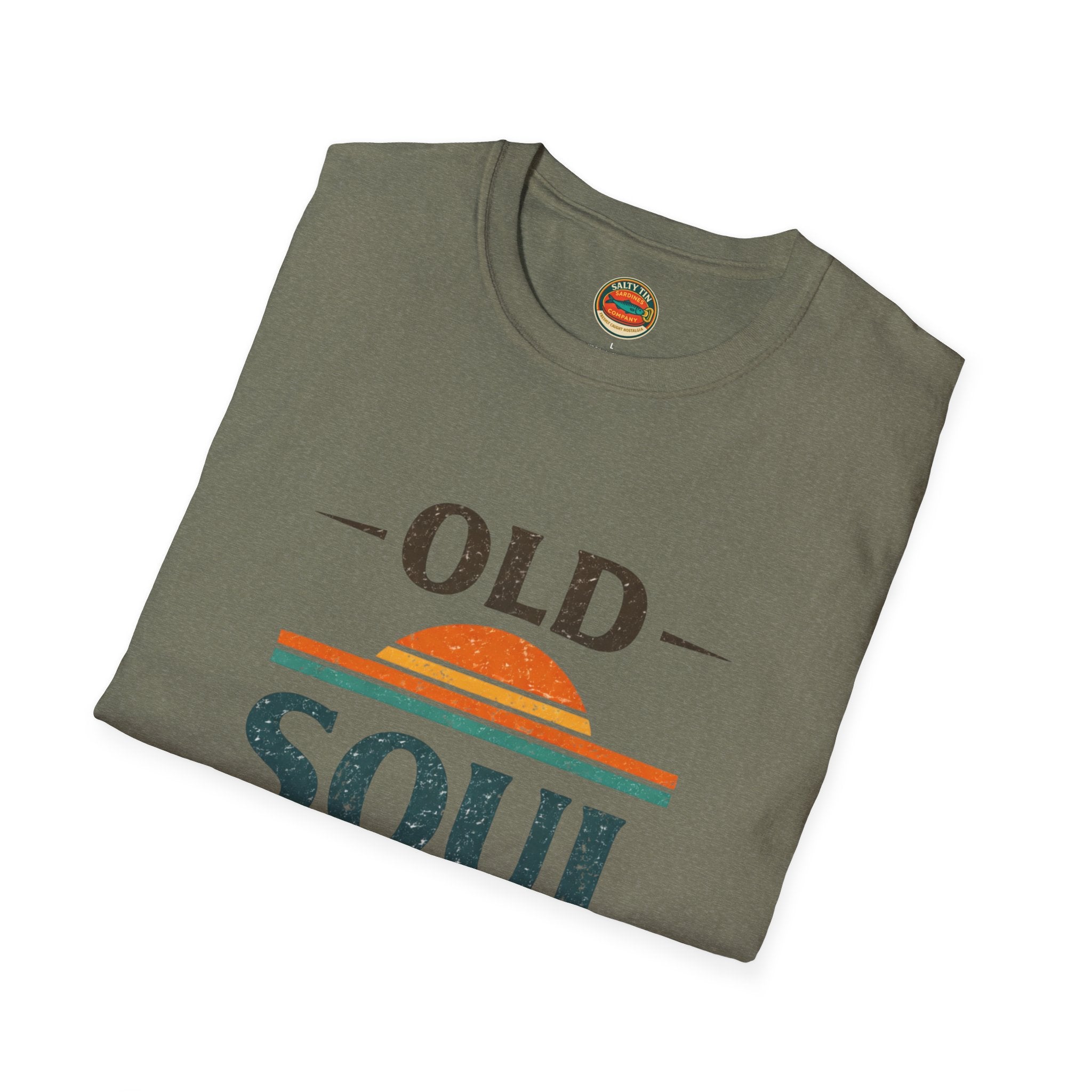 Old Soul Club T-Shirt — Retro Sunset Graphic Tee - Creations by Chris and Carlos
