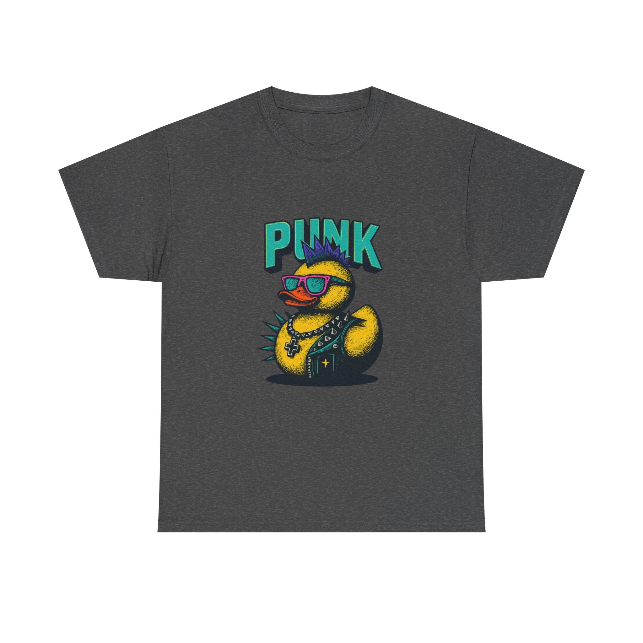 Punk Rubber Duck T-Shirt — Retro Sunglasses Duck Graphic Tee - Creations by Chris and Carlos
