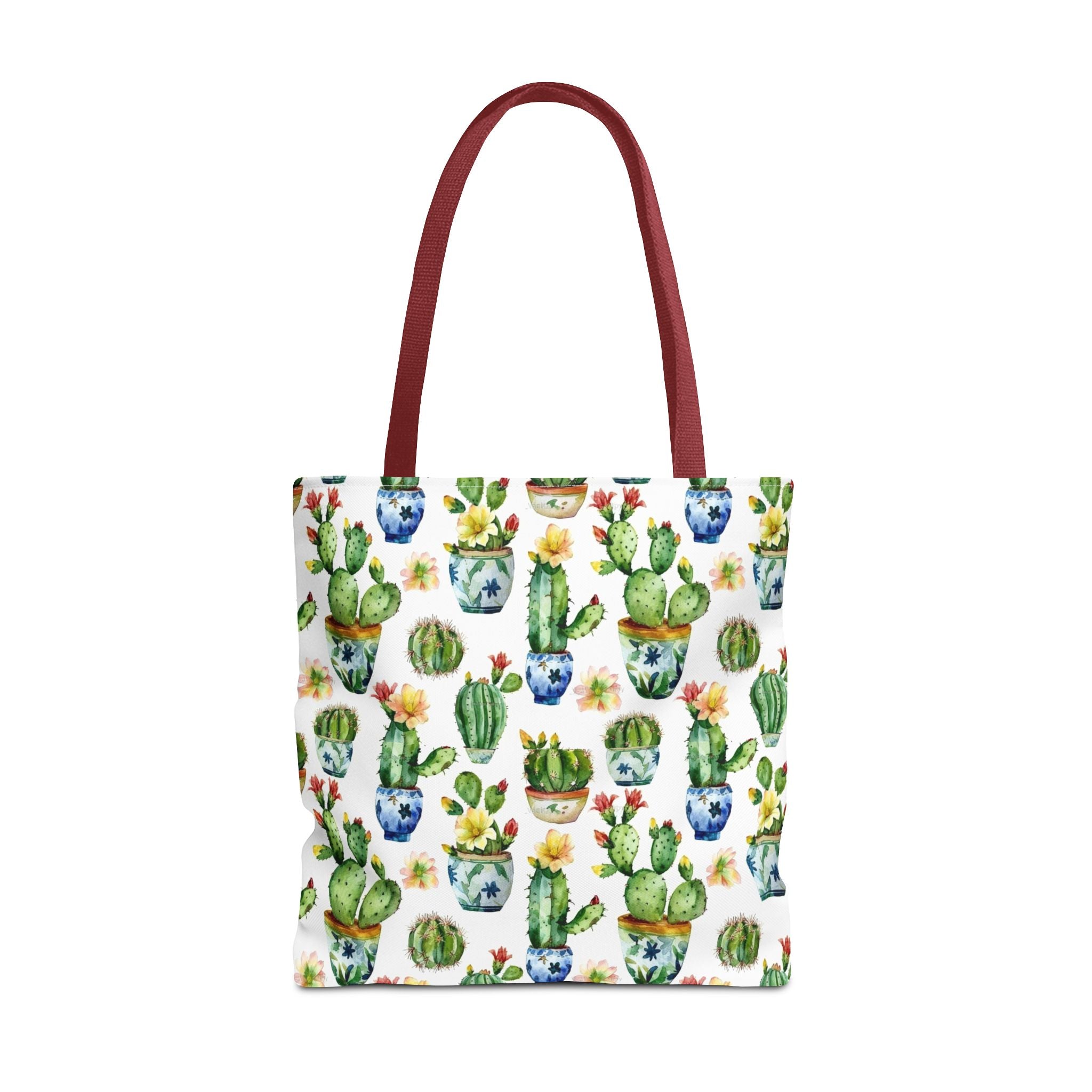 Sol y Alegría (Sun and Joy) Collection- Cactus Succulent Pattern Microfiber Blanket Soft Velveteen Throw for Home & Garden Lovers Cactus Watercolor Tote Bag – Floral Potted Succulent Pattern All-Over Print - Creations by Chris and Carlos