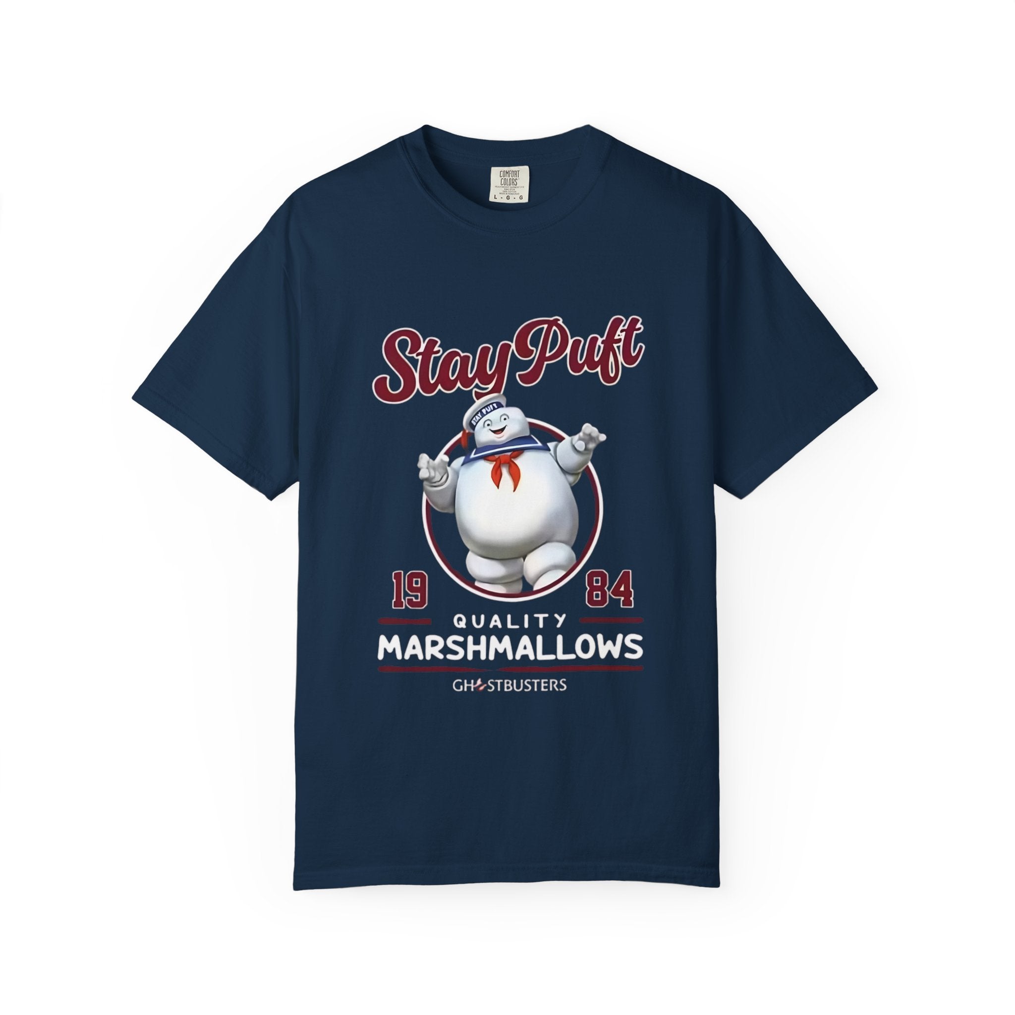 Stay Puft Marshmallows Vintage T-Shirt — Ghostbusters 1984 Retro Tee - Creations by Chris and Carlos