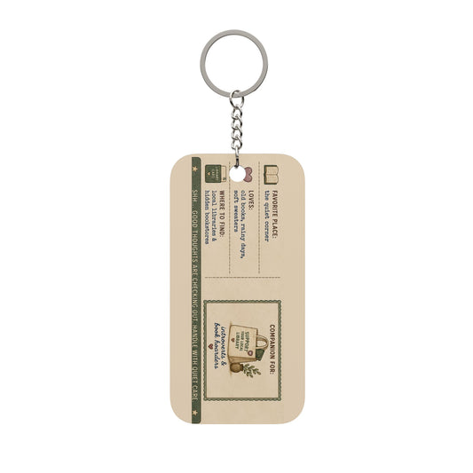 Vintage 'Old Soul' Booklover Keychain - Creations by Chris and Carlos