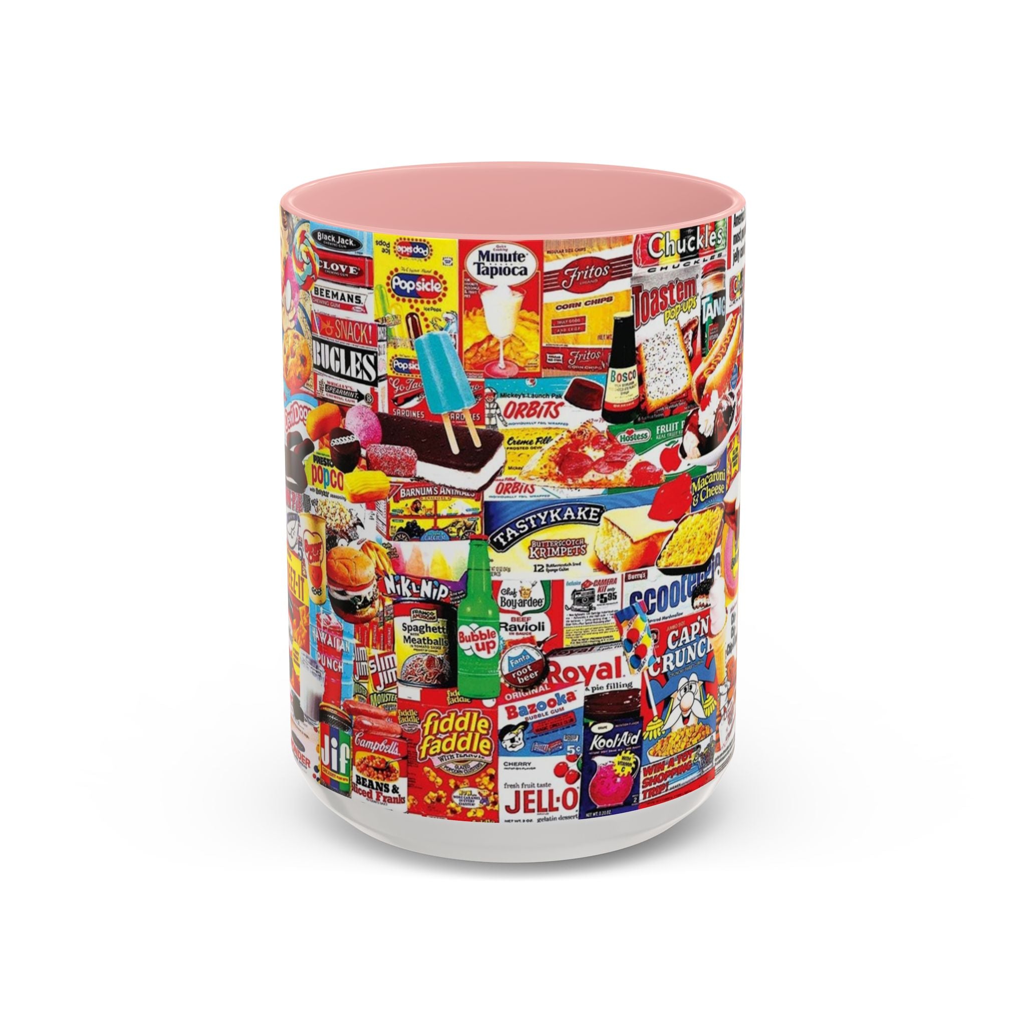 Vintage Snack Packaging Collage Coffee Mug (11/15oz) - Creations by Chris and Carlos