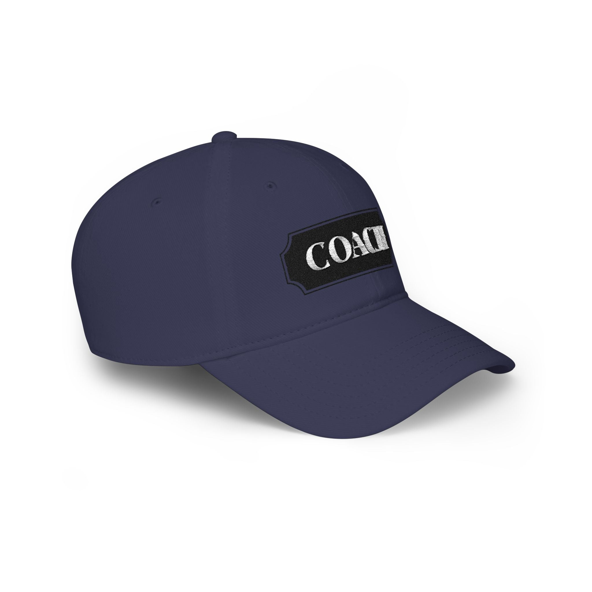 Coach Embroidered Patch Baseball Cap — Low Profile Coach Hat - Creations by Chris and Carlos