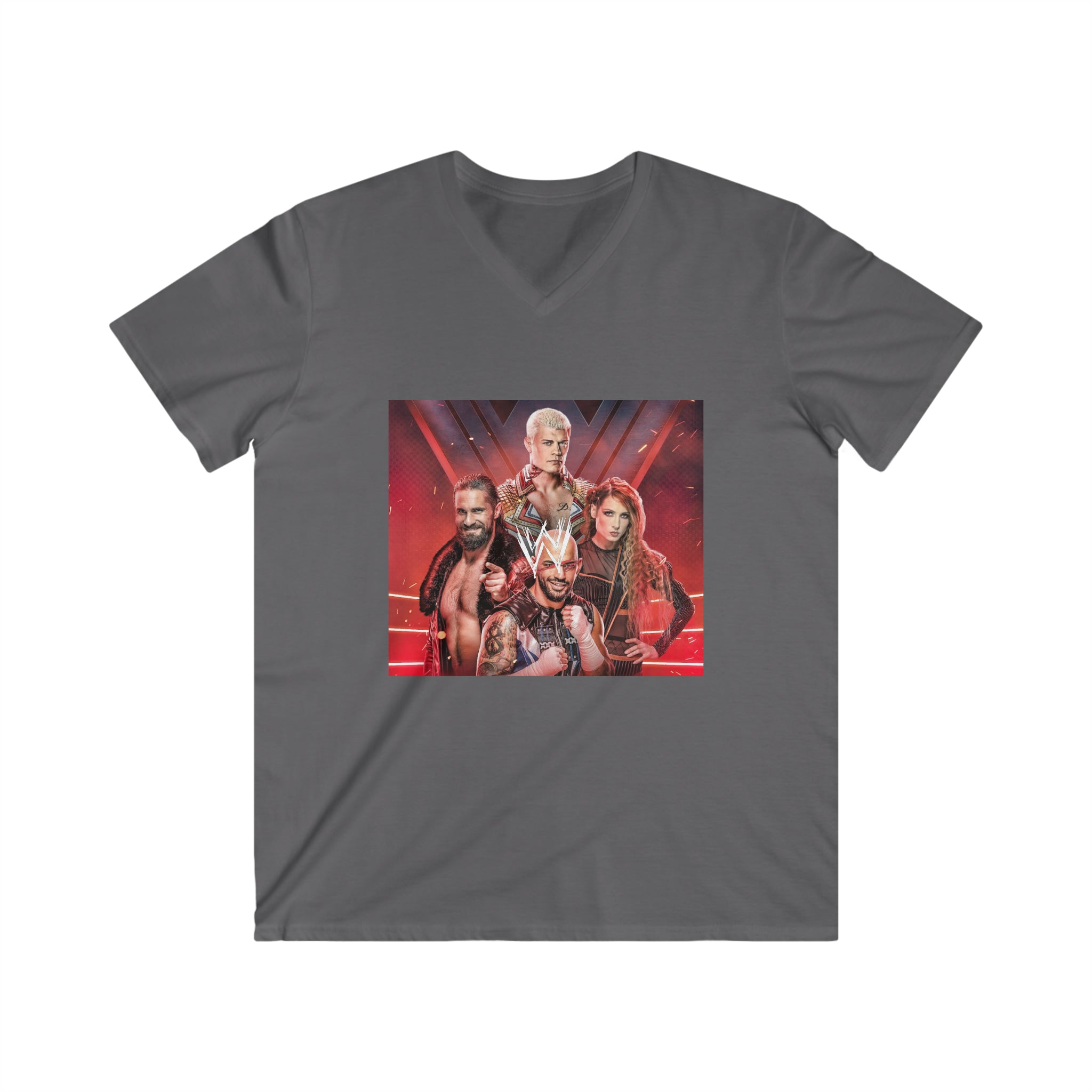 WWE Champions- Unisex Fitted V-Neck Short Sleeve Tee - Creations by Chris and Carlos