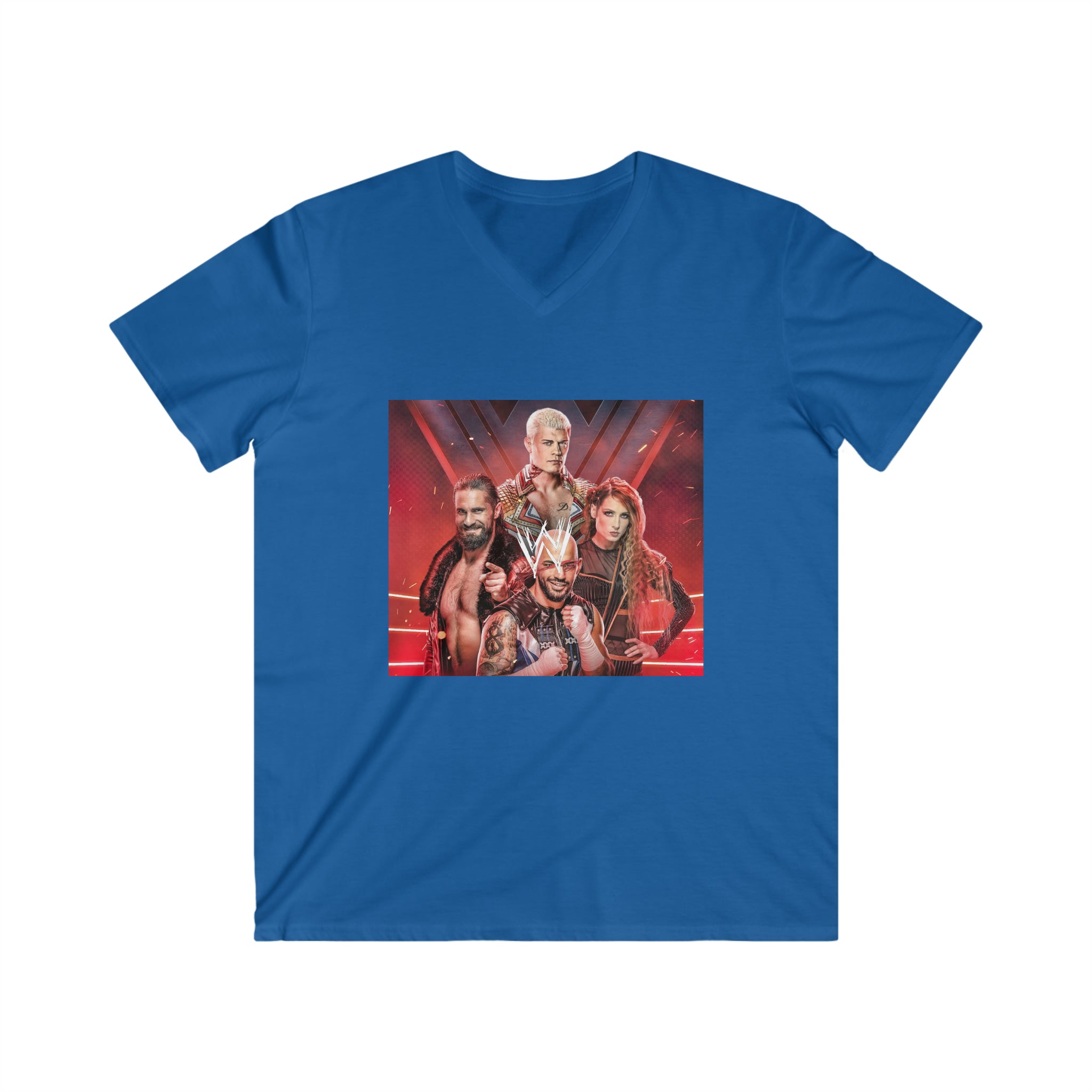 WWE Champions- Unisex Fitted V-Neck Short Sleeve Tee - Creations by Chris and Carlos