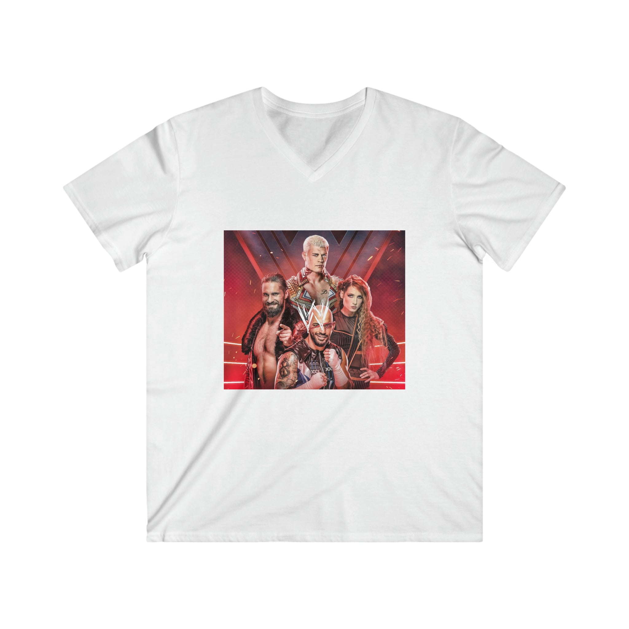 WWE Champions- Unisex Fitted V-Neck Short Sleeve Tee - Creations by Chris and Carlos