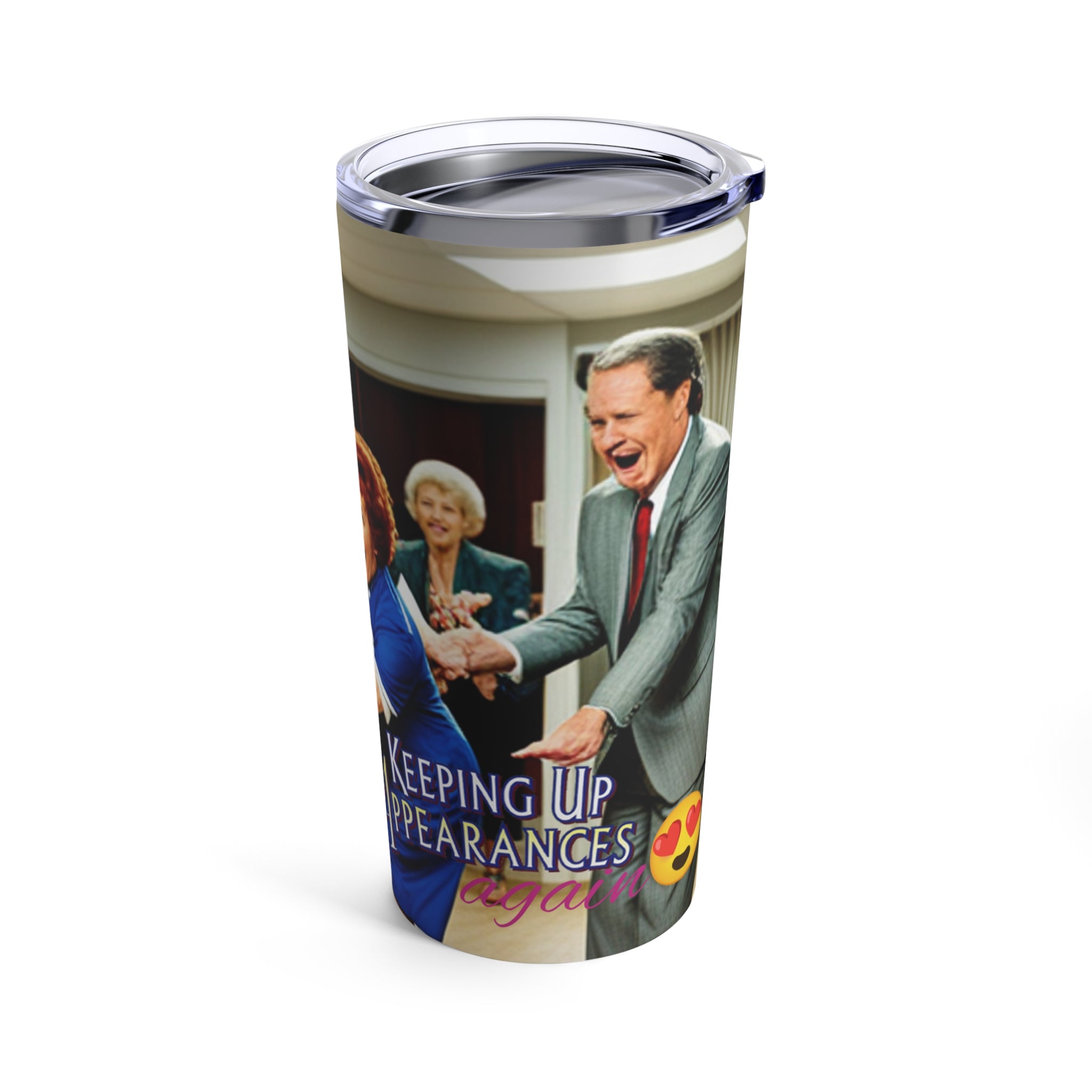 Keeping Up Appearances 90's TV Show- Pillow Fight Tumbler 20oz - Creations by Chris and Carlos