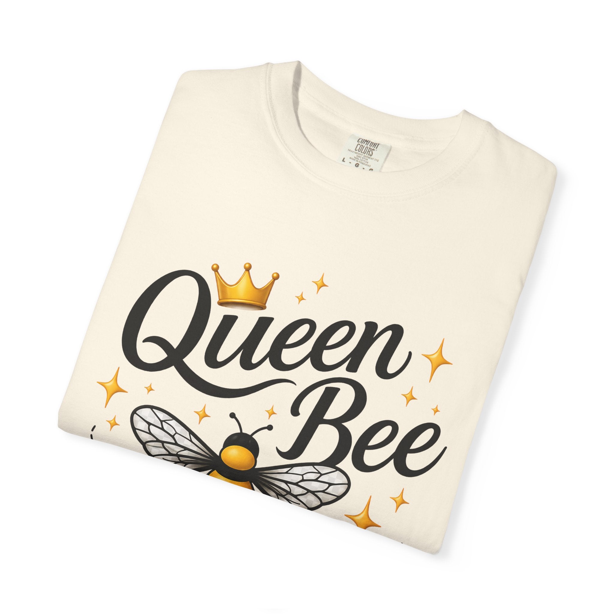 Queen Bee T-Shirt — Cute Crowned Bee Graphic Tee for Women - Creations by Chris and Carlos
