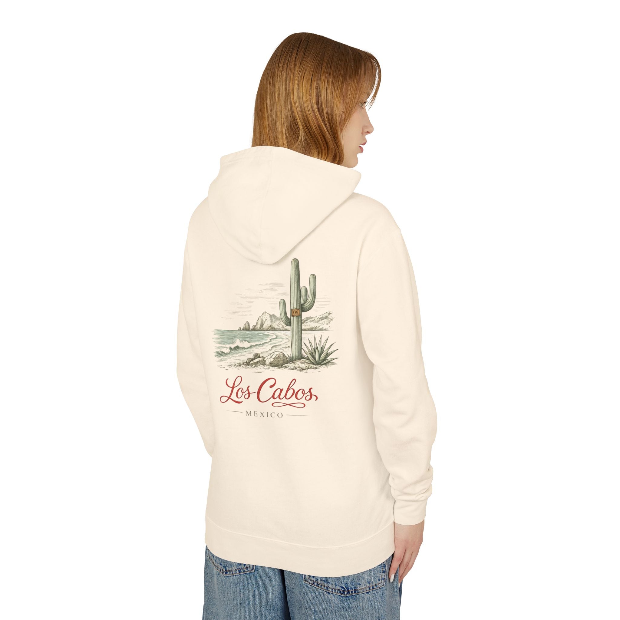 Los Cabos Desert Graphic Hoodie — Lightweight Travel Pullover - Creations by Chris and Carlos