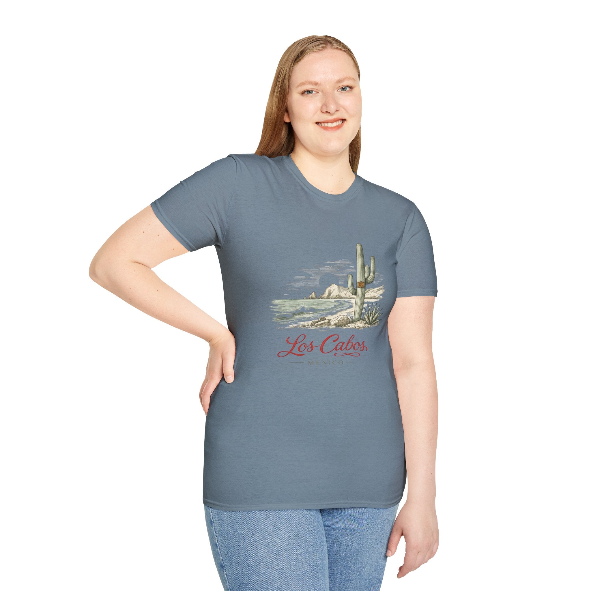Los Cabos Desert Coast T-Shirt — Vintage Cactus Beach Graphic - Creations by Chris and Carlos