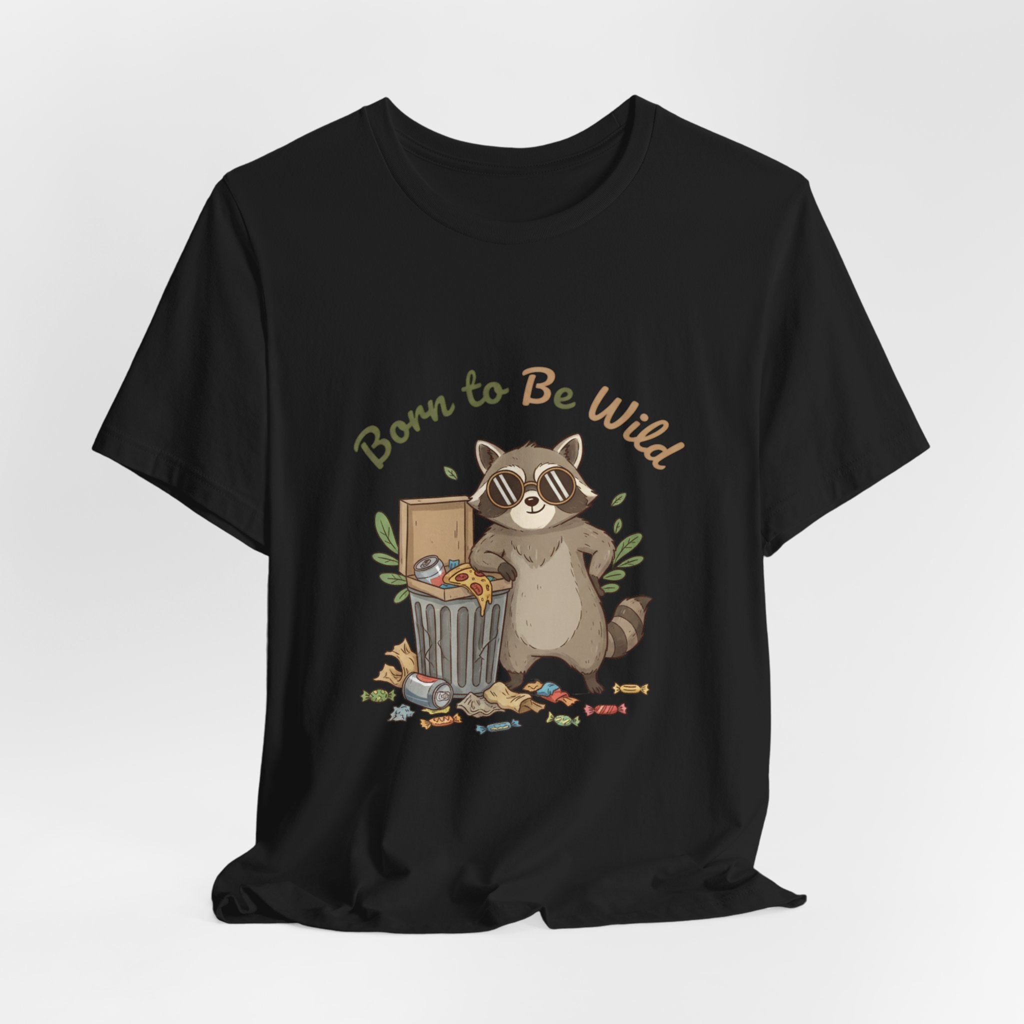 Trash Panda Raccoon Doodle Tee | goofy critter, possum art - Creations by Chris and Carlos