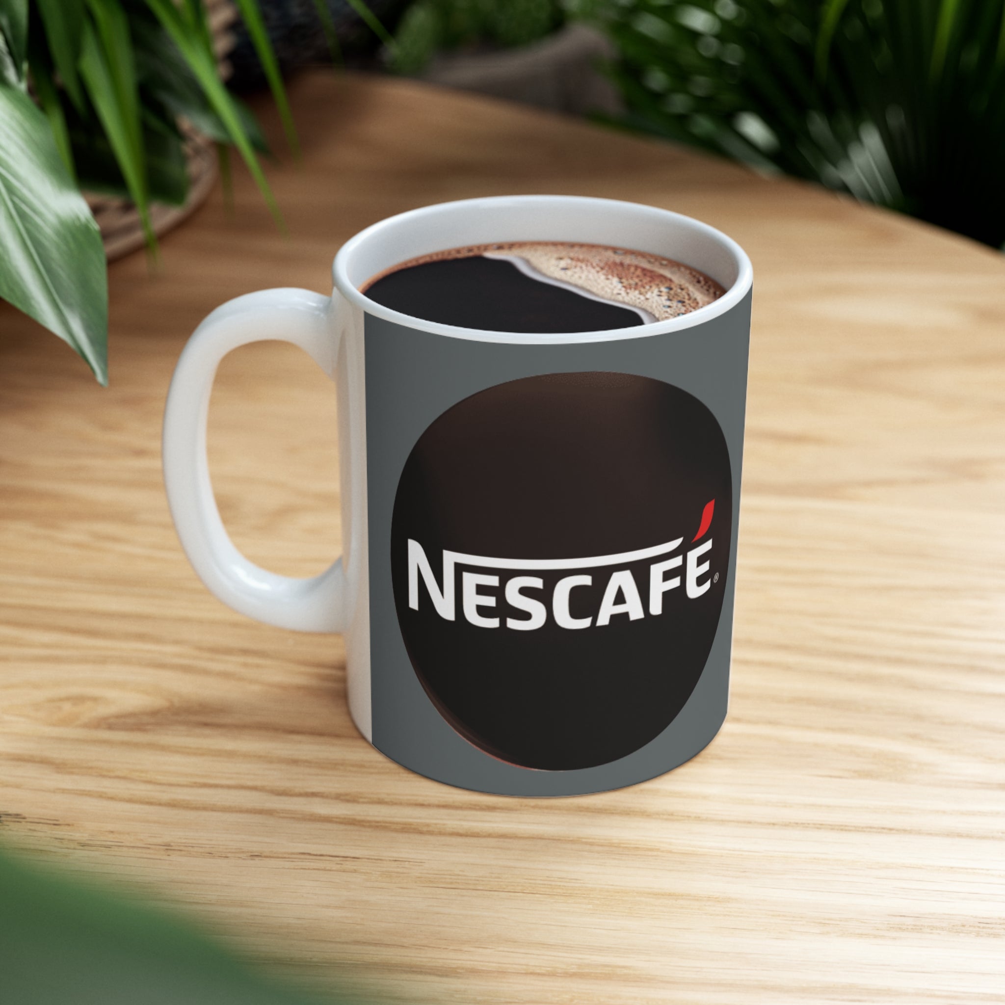 Nescafe Coffee- White Ceramic Mug - Creations by Chris and Carlos