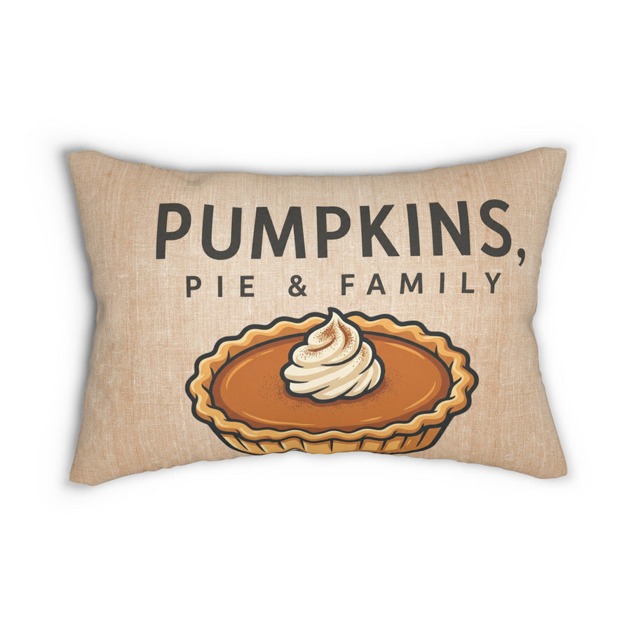 Pumpkin Pie Family Lumbar Pillow – Old Soul Harvest Hallow™ | Autumn Home