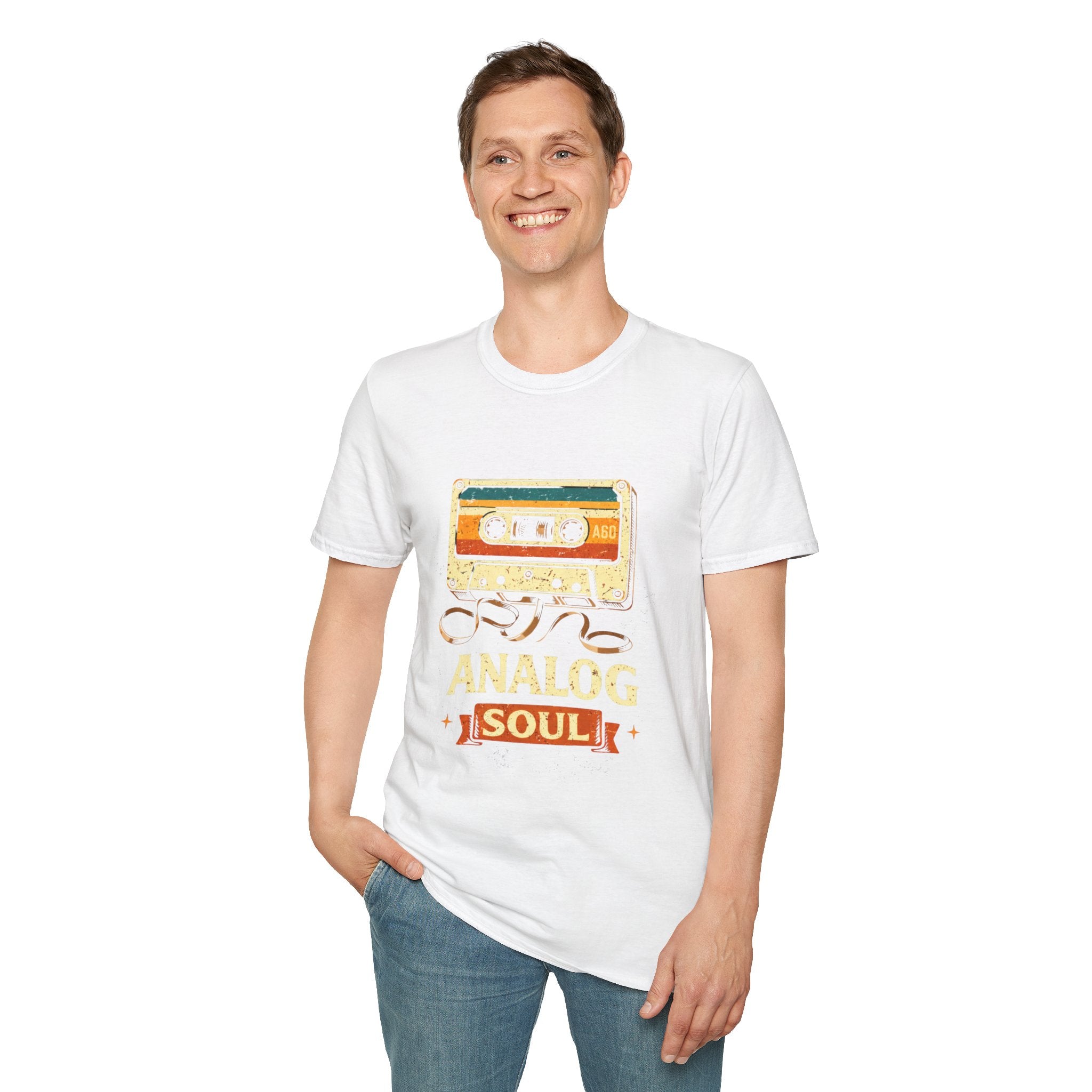 Analog Soul Cassette T-Shirt — Retro Music Vintage Tape Tee - Creations by Chris and Carlos