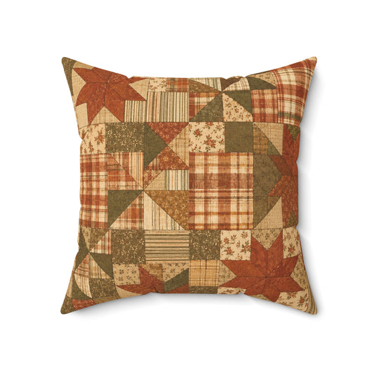 Old Soul Harvest™ Vintage Quilt Blocks Throw Pillow - Throw Pillow from Old Soul Harvest Campfire Circle