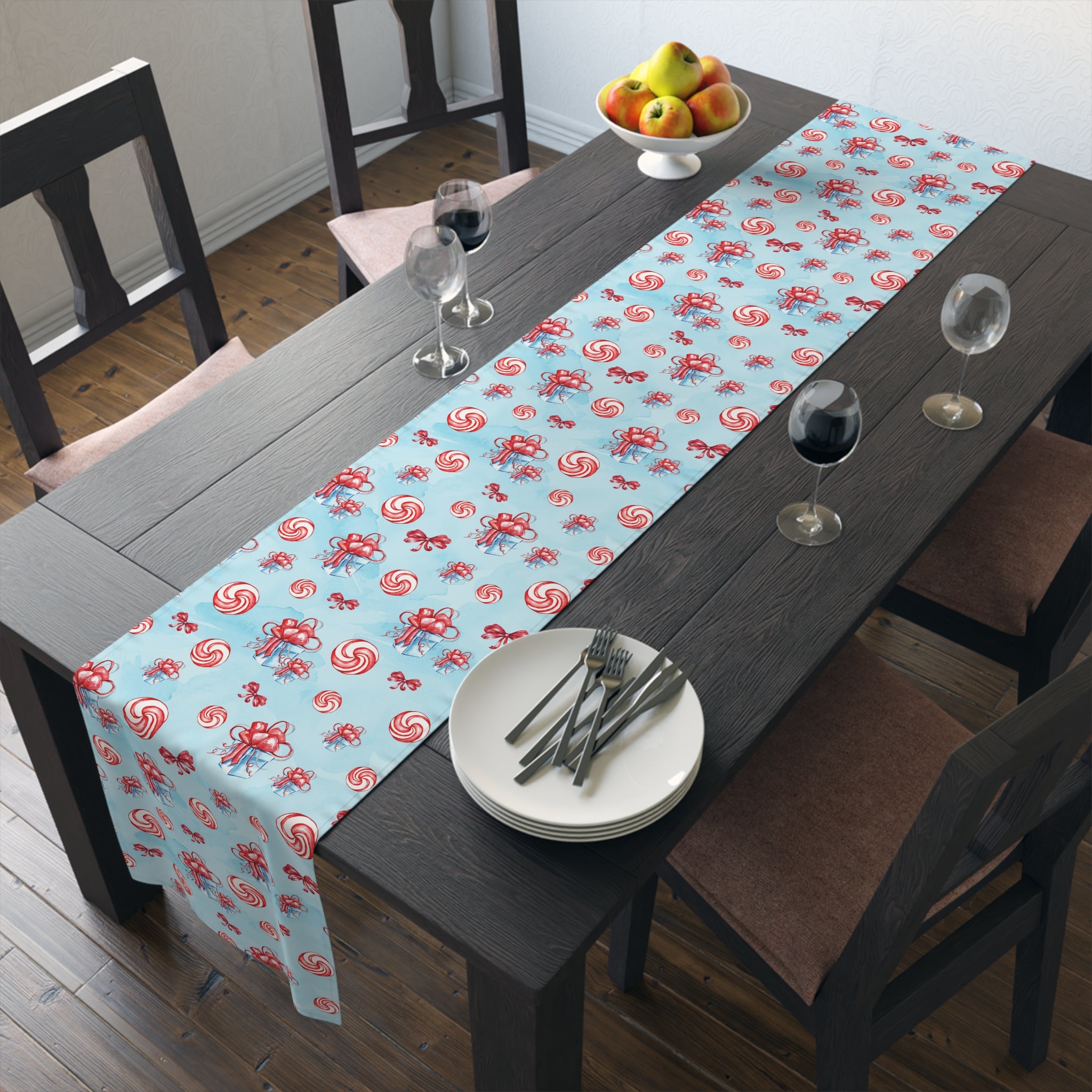 Holiday Candy- Table Runner (Cotton, Poly) - Creations by Chris and Carlos