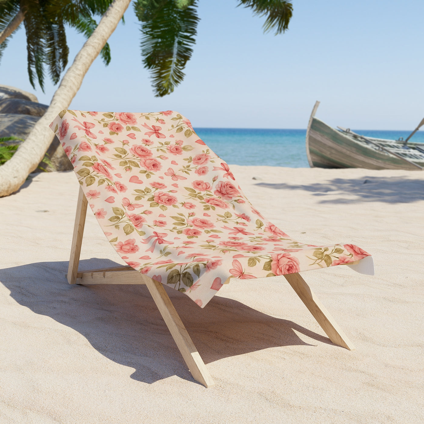 Bouquet by the Shore Towel, Summer Towel, Poolside Accessory, Gift for Beach Lovers, Vacation Essentials, Boho Chic Decor - Creations by Chris and Carlos