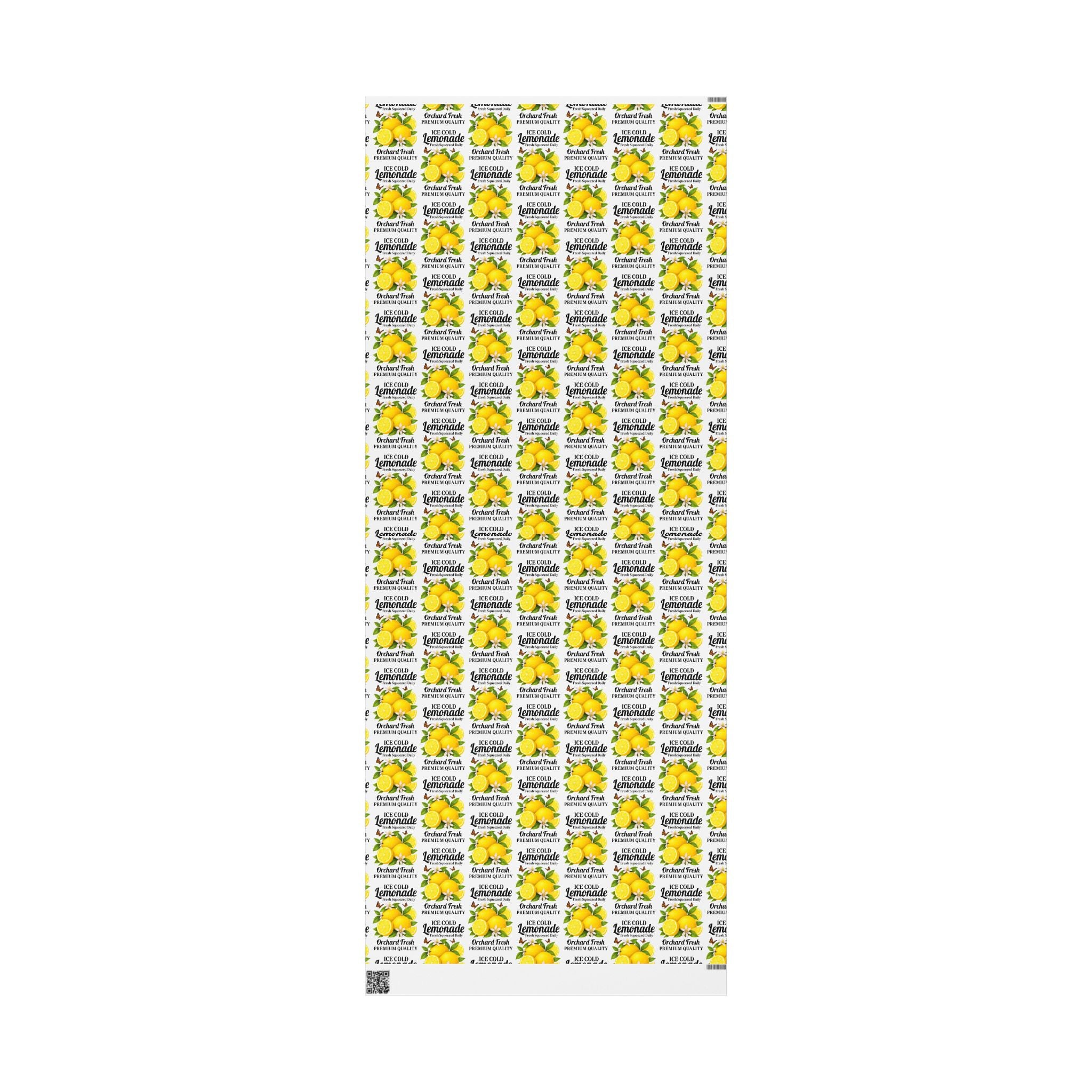 Lemonade Gift Wrap — Citrus Lemon Wrapping Paper Roll - Creations by Chris and Carlos