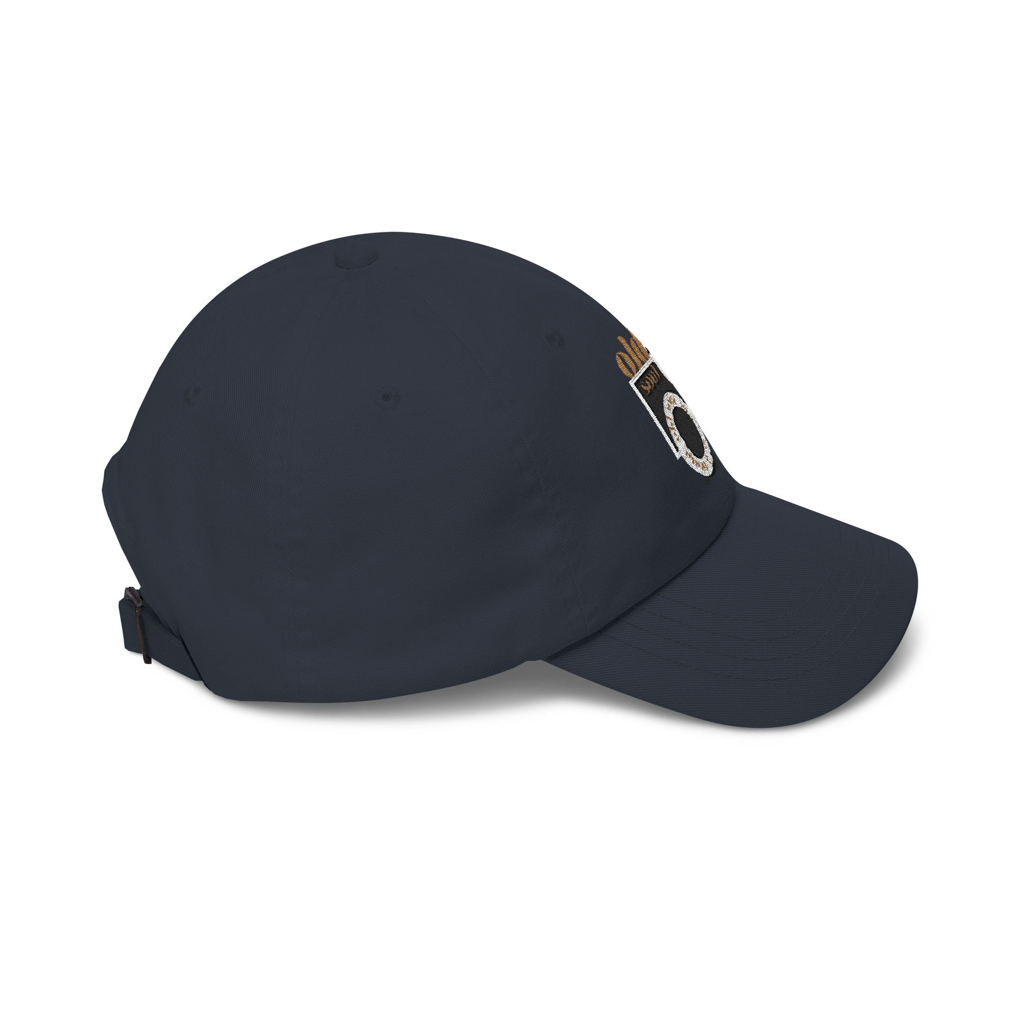 Classic Dad Cap – 'Old Soul' Retro Block Logo Embroidered Baseball Hat - Creations by Chris and Carlos