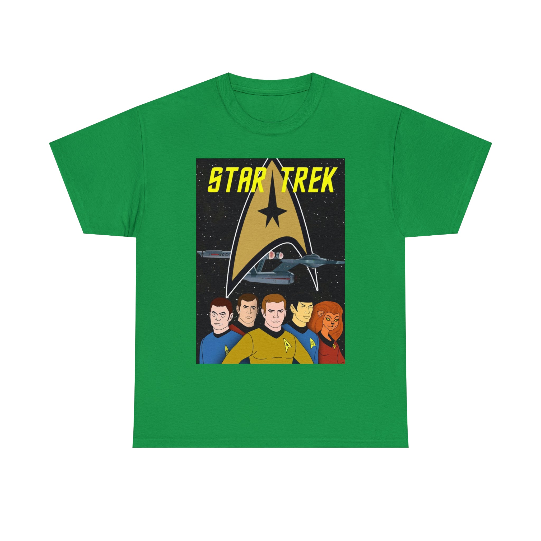 Star Trek Cartoon- Unisex Heavy Cotton T-Shirt - Creations by Chris and Carlos
