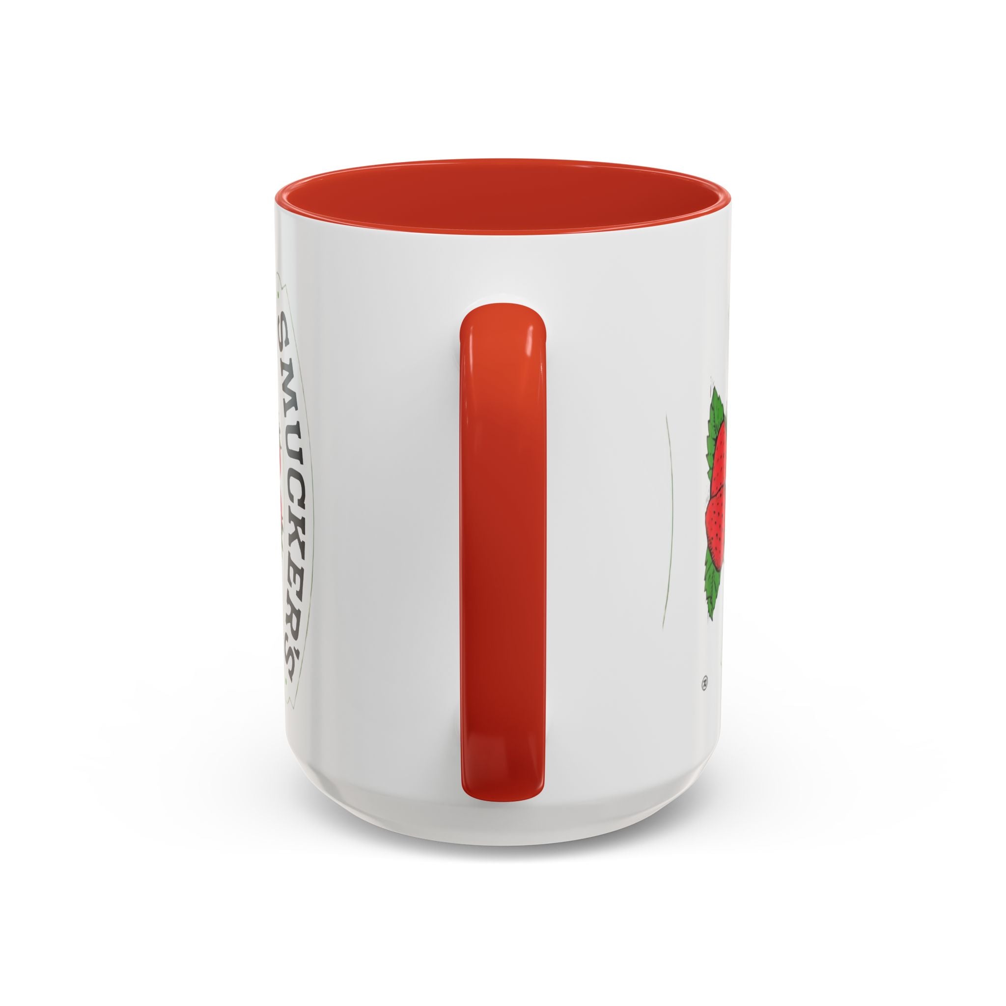Smucker’s Strawberry Logo Accent Coffee Mug (11/15oz) - Creations by Chris and Carlos