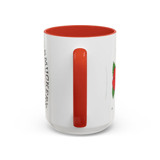 Smucker’s Strawberry Logo Accent Coffee Mug (11/15oz) - Creations by Chris and Carlos