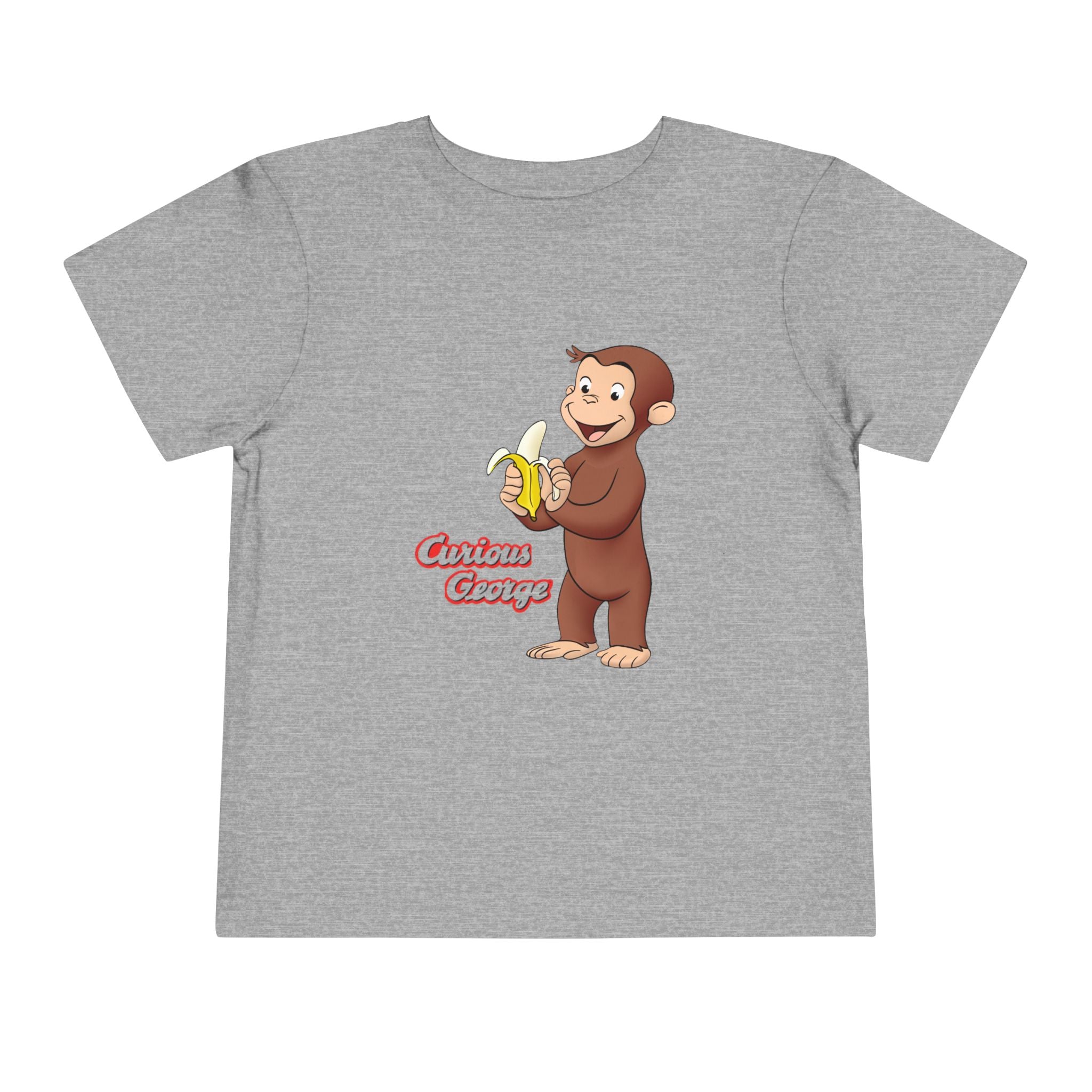 Curious Monkey Toddler Tee – Cute Banana Graphic Short Sleeve Shirt - Creations by Chris and Carlos