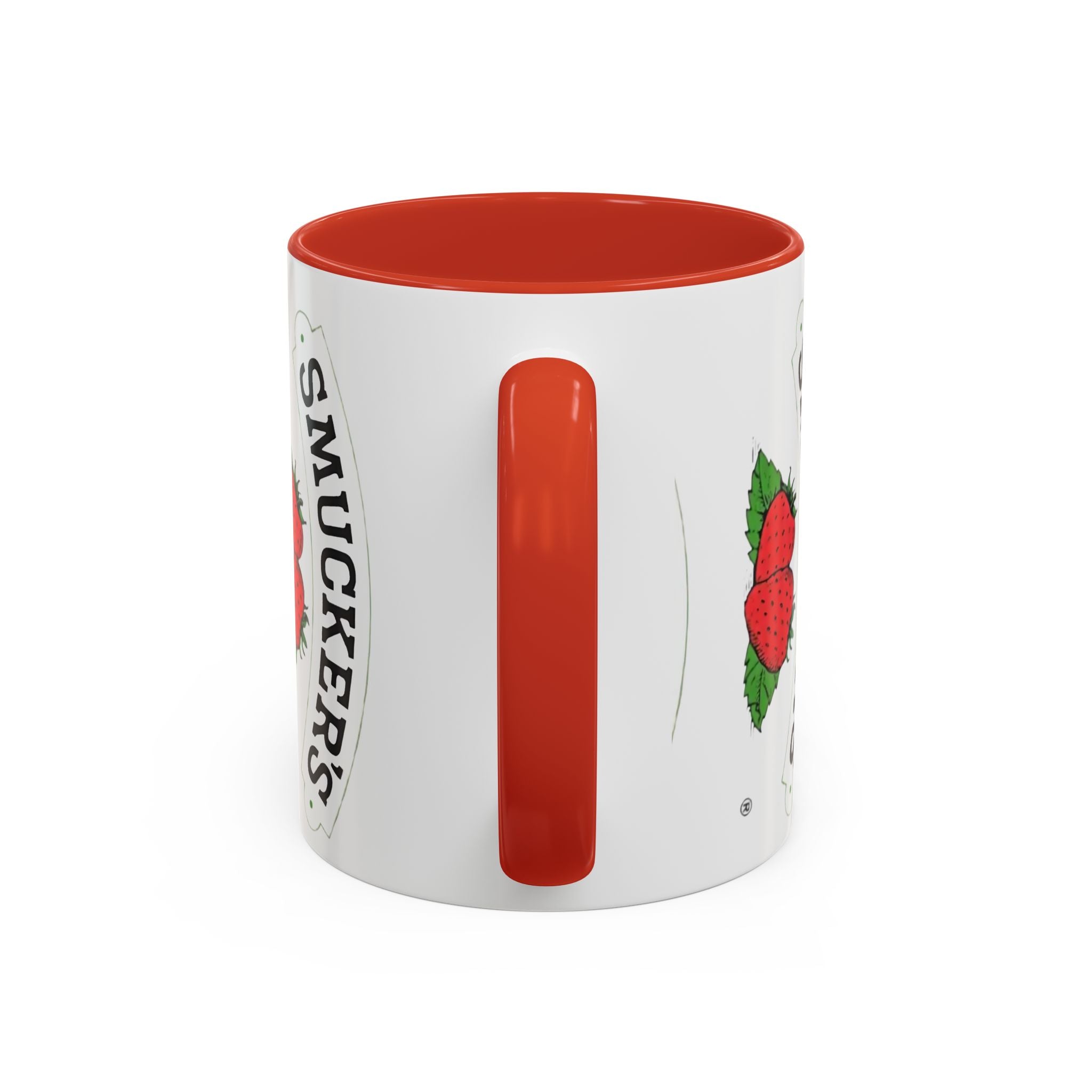 Smucker’s Strawberry Logo Accent Coffee Mug (11/15oz) - Creations by Chris and Carlos