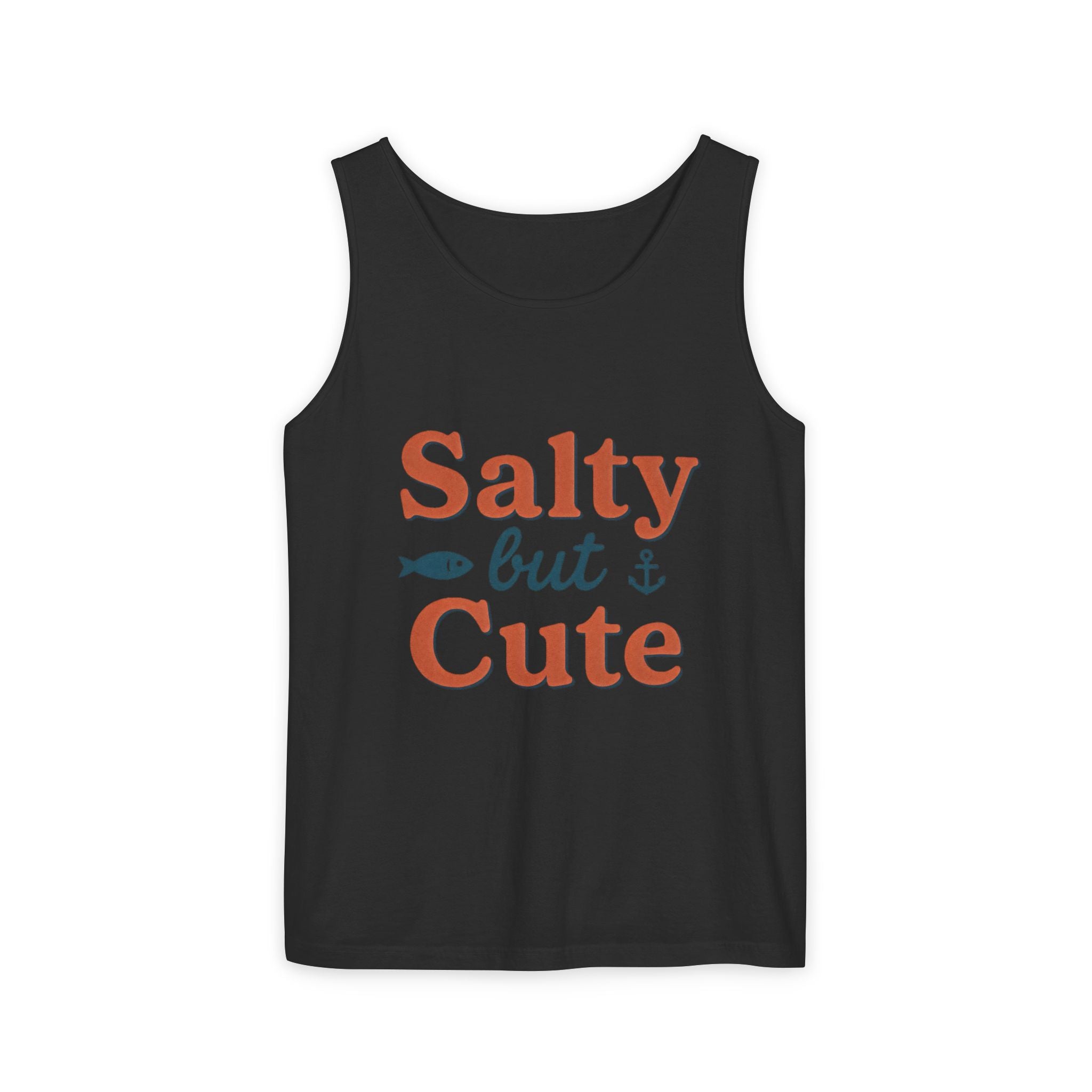 Salty But Cute Tank Top — Nautical Beachy Graphic Summer Shirt - Creations by Chris and Carlos