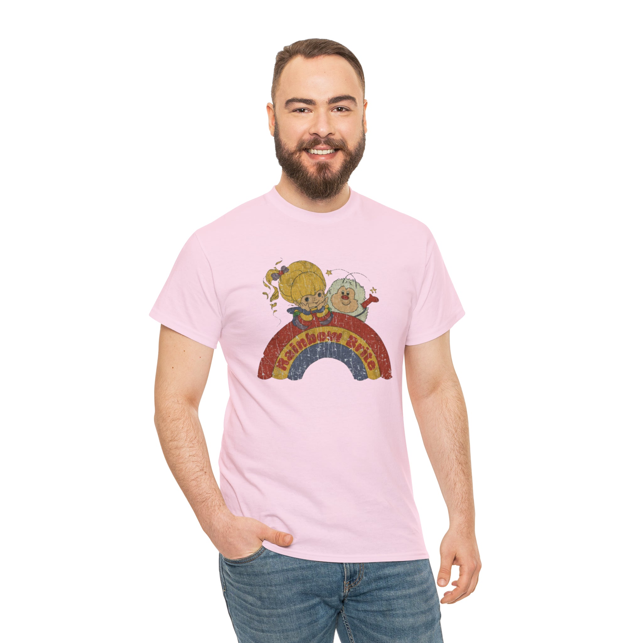 Rainbow Bright- Unisex Heavy Cotton T-Shirt - Creations by Chris and Carlos