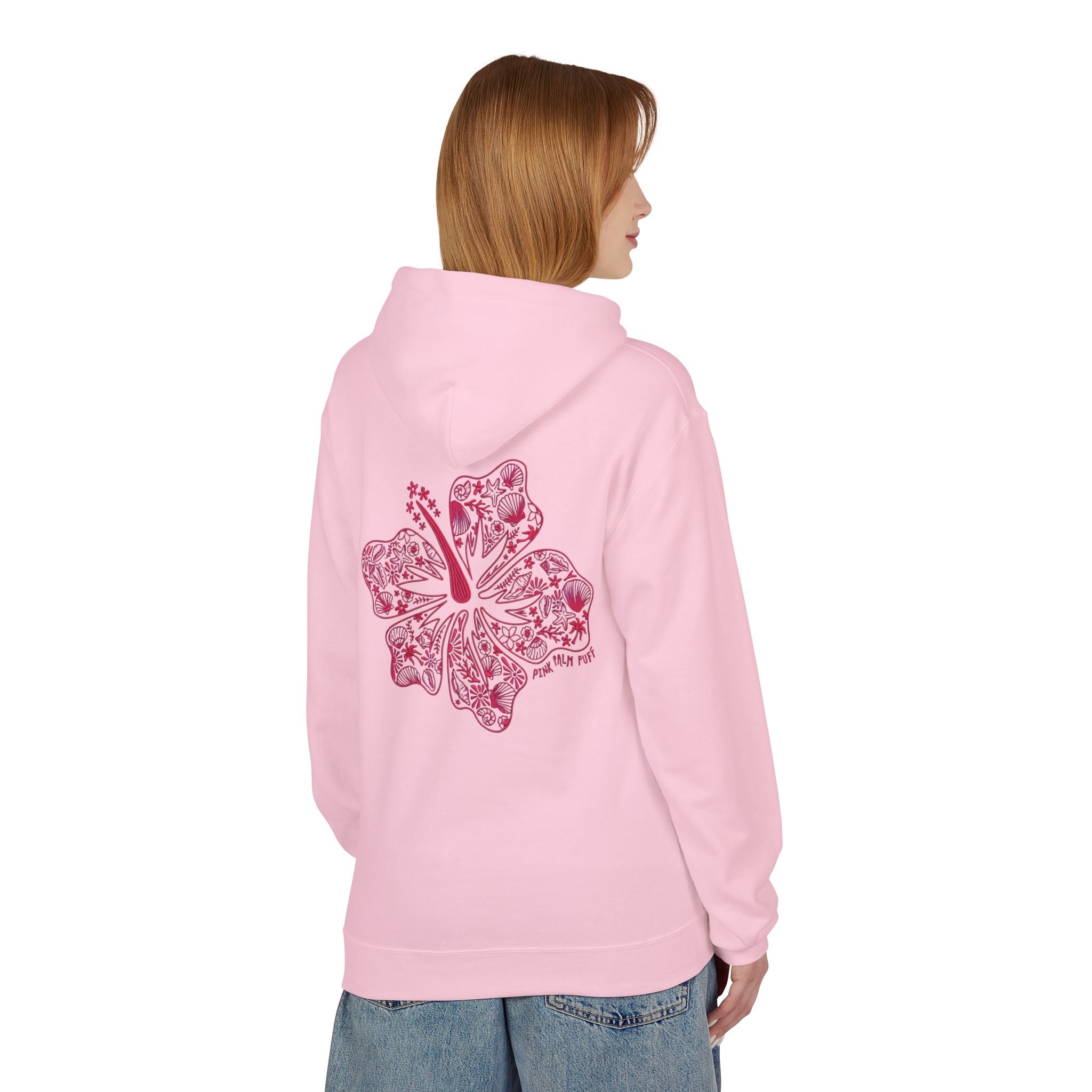 Pinkie Bluff Inspired Floral Graphic Hoodie — Vintage Botanical Note Print - Creations by Chris and Carlos