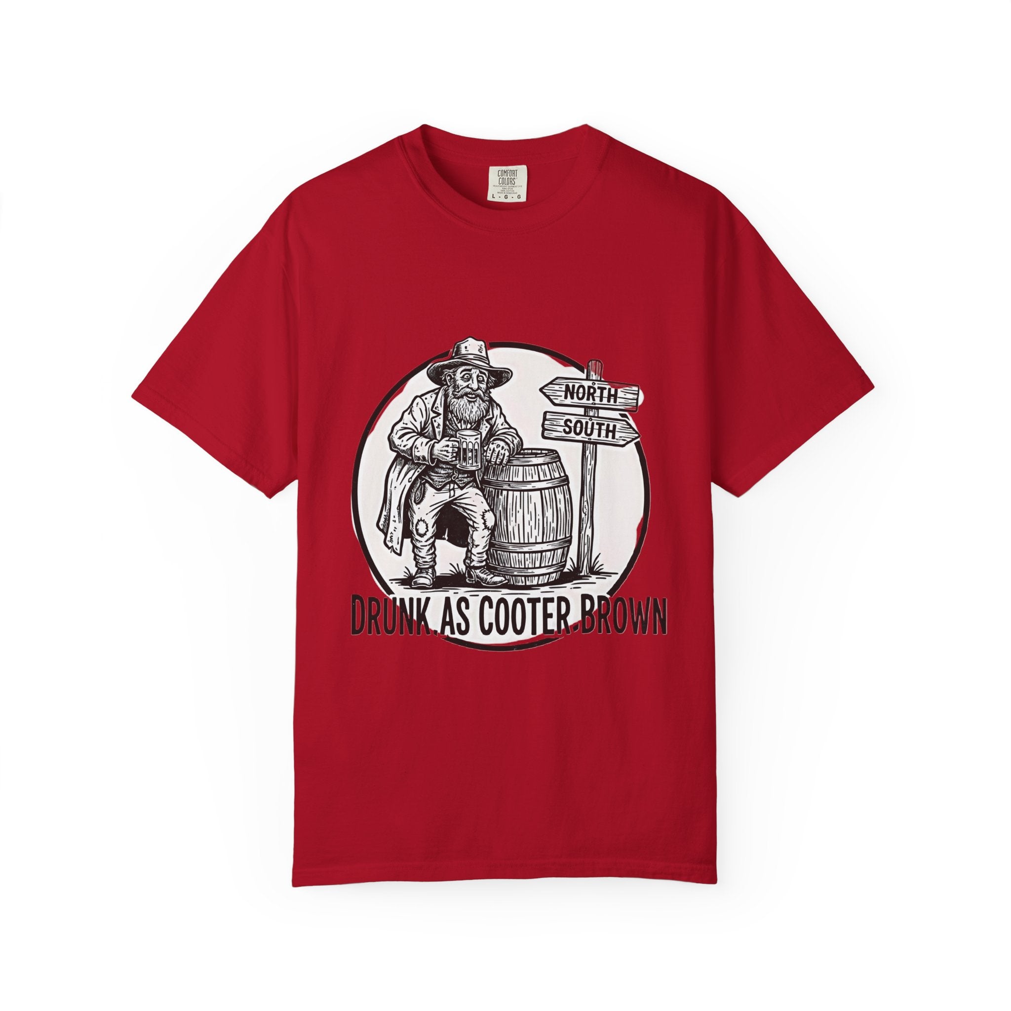 Drunk as Cooter Brown T-Shirt — Vintage Country Barrel Graphic Tee - Creations by Chris and Carlos