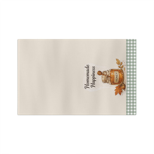 Old Soul Harvest™ Homemade Happiness Honey Jar Tea Towel - Tea Towel from Old Soul Harvest Cozy Kitchen