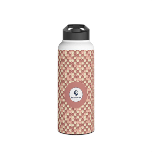 Prism Point Athletic Collection Hexagon Woven Pattern Stainless Steel Water Bottle - Creations by Chris and Carlos