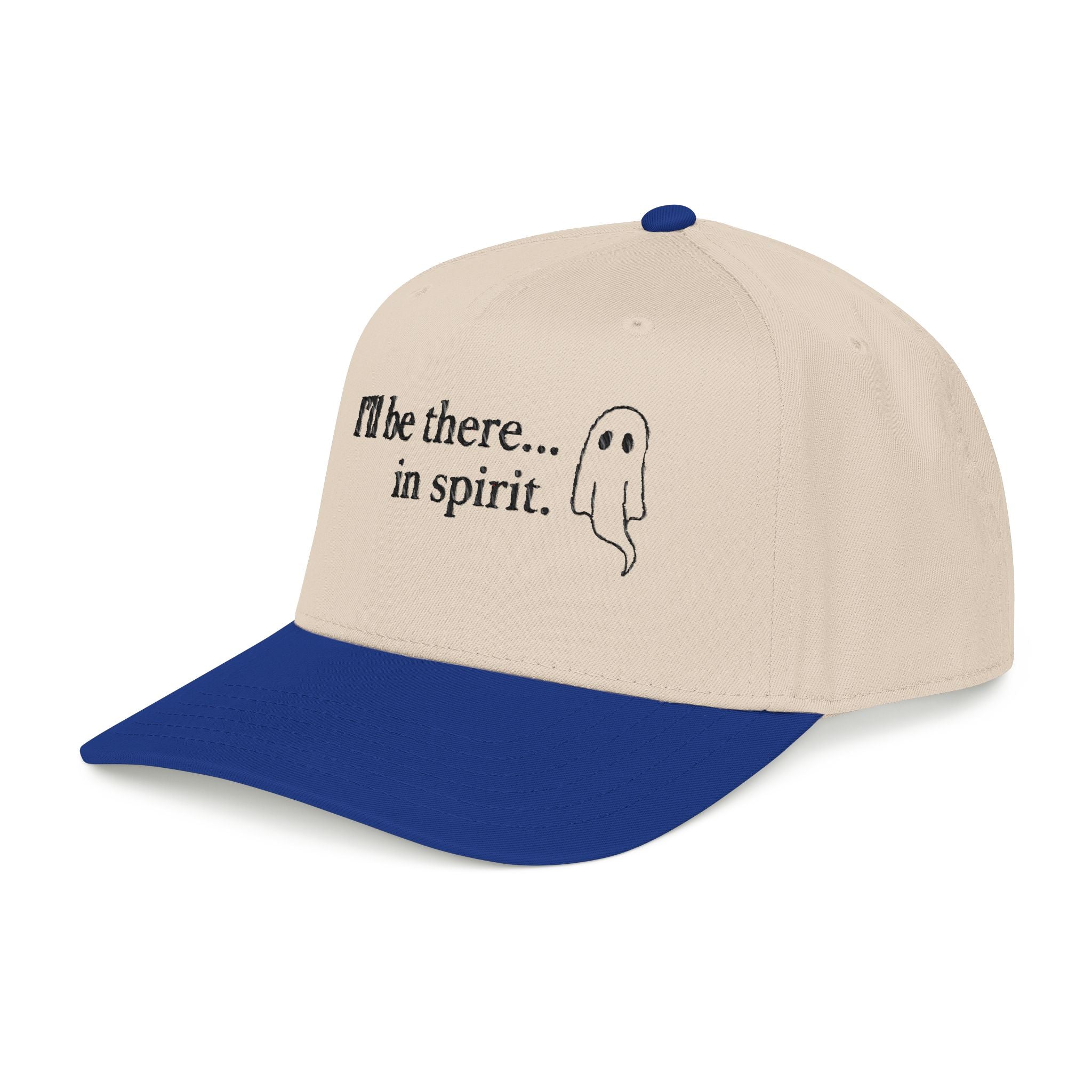 I'll Be There... In Spirit Ghost Cap — Funny Halloween Baseball Hat - Creations by Chris and Carlos
