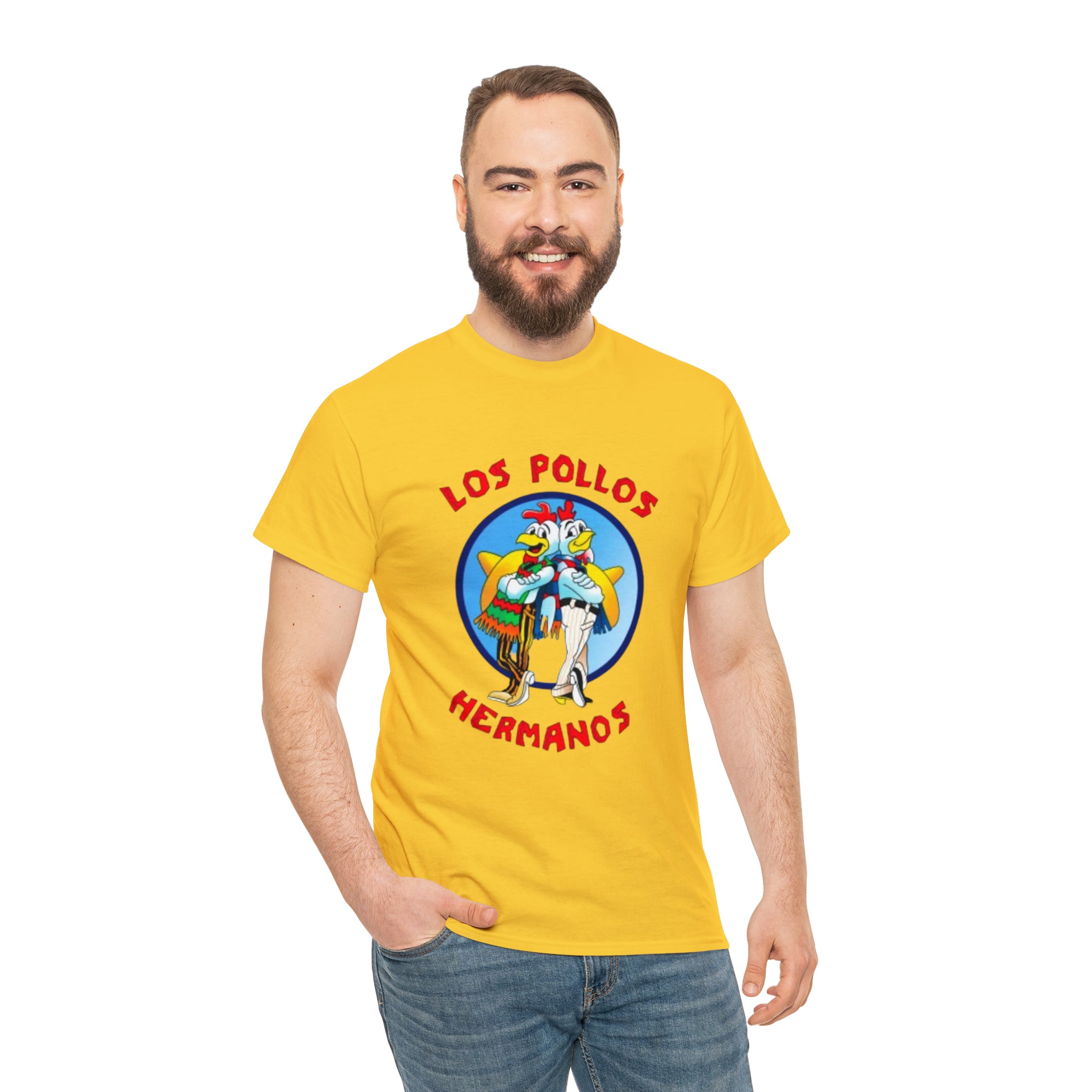 Pollos- Unisex Heavy Cotton T-Shirt - Creations by Chris and Carlos