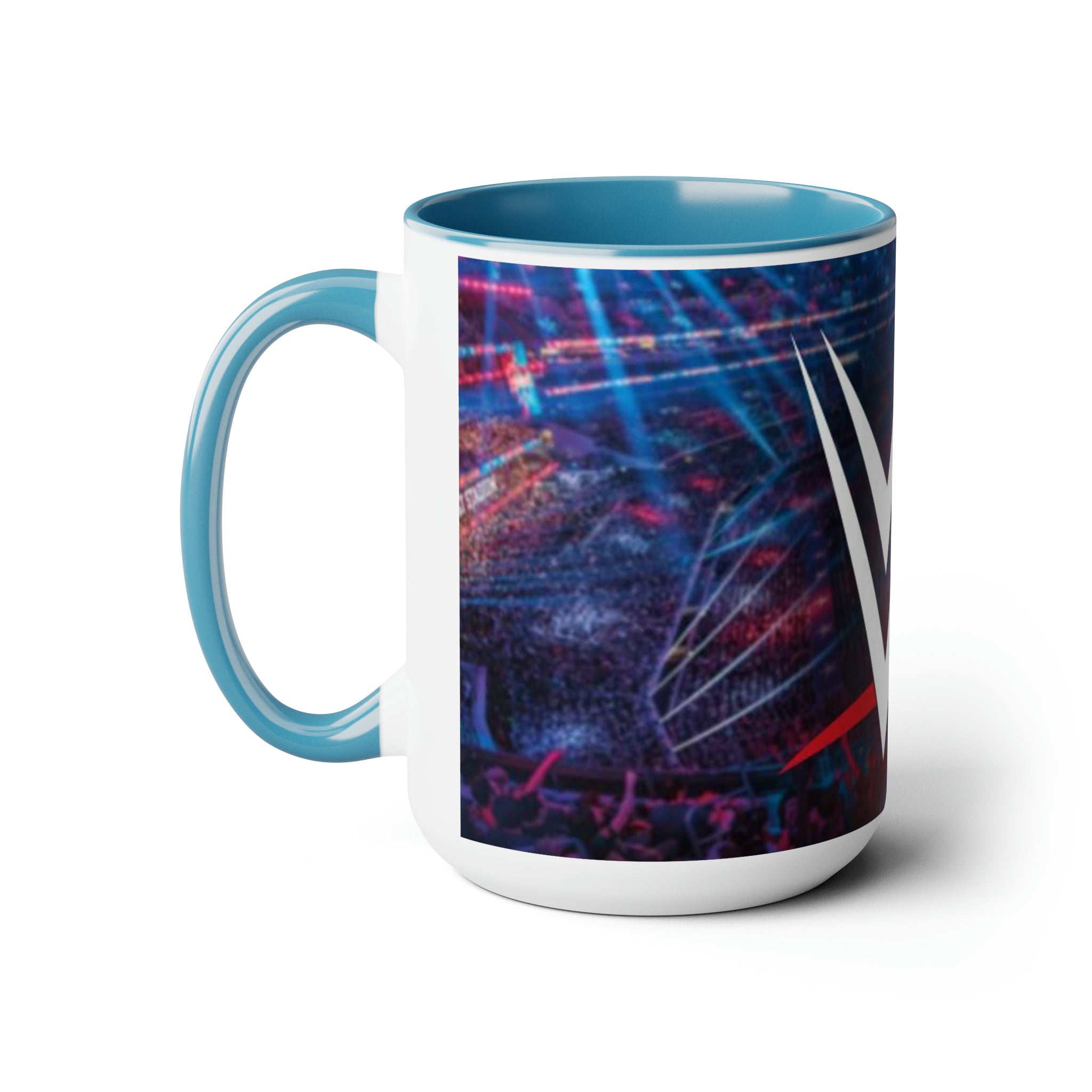 WWE- Logo White Ceramic Mug - Creations by Chris and Carlos