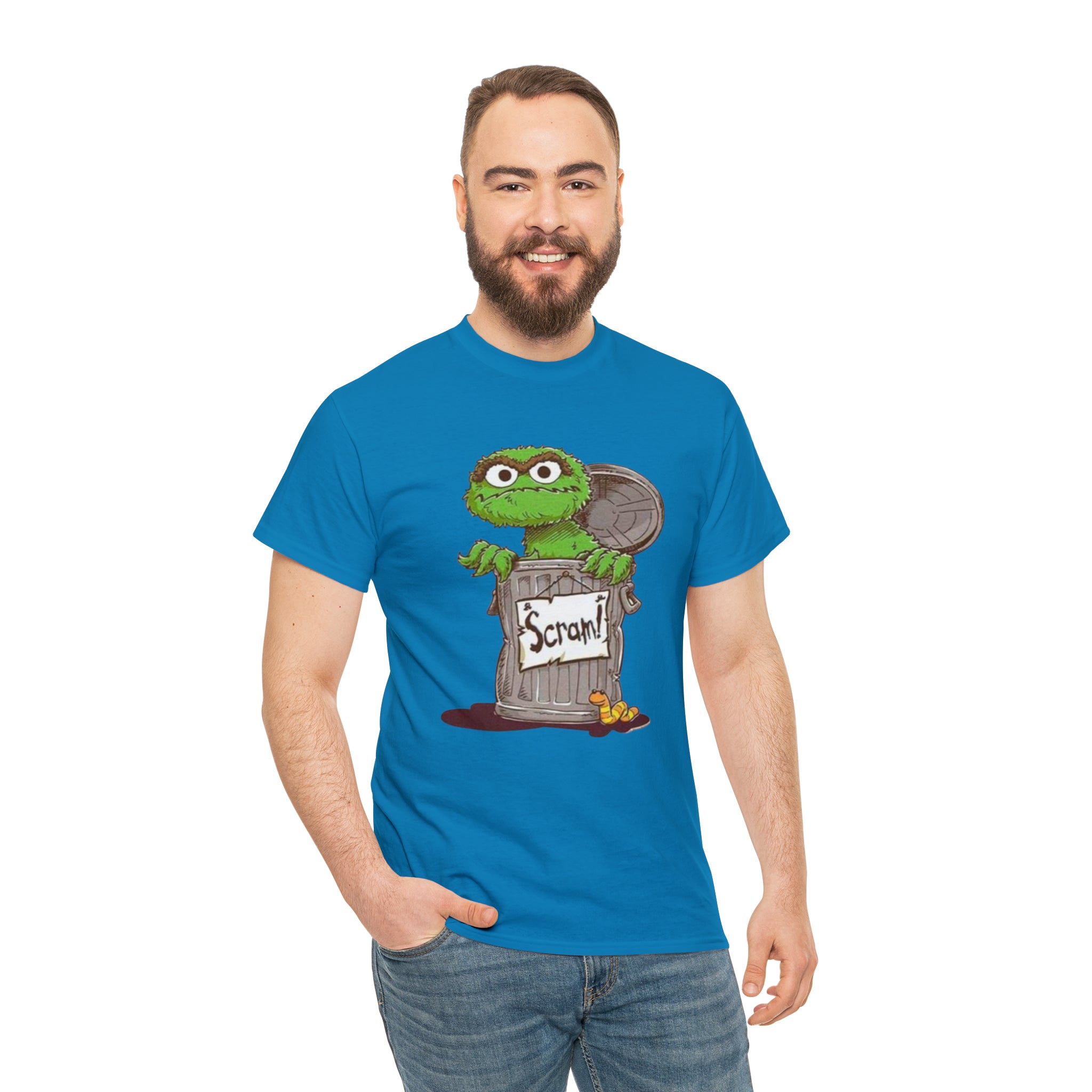 Oscar the Grouch- Unisex Heavy Cotton T-Shirt - Creations by Chris and Carlos
