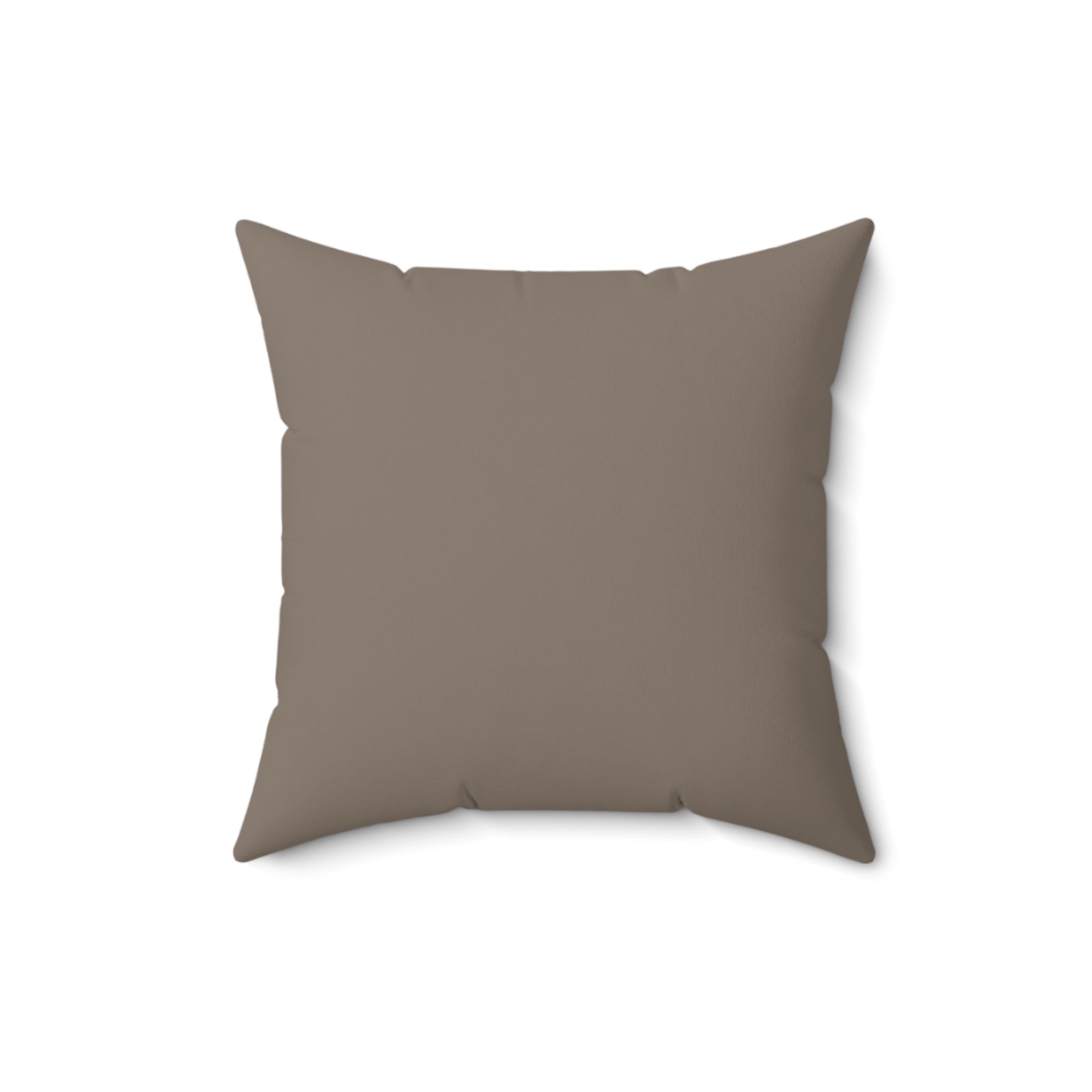 Plumstead Manor Knit Texture Square Pillow — Cozy Beige Spun Polyester Throw Pillow - Creations by Chris and Carlos