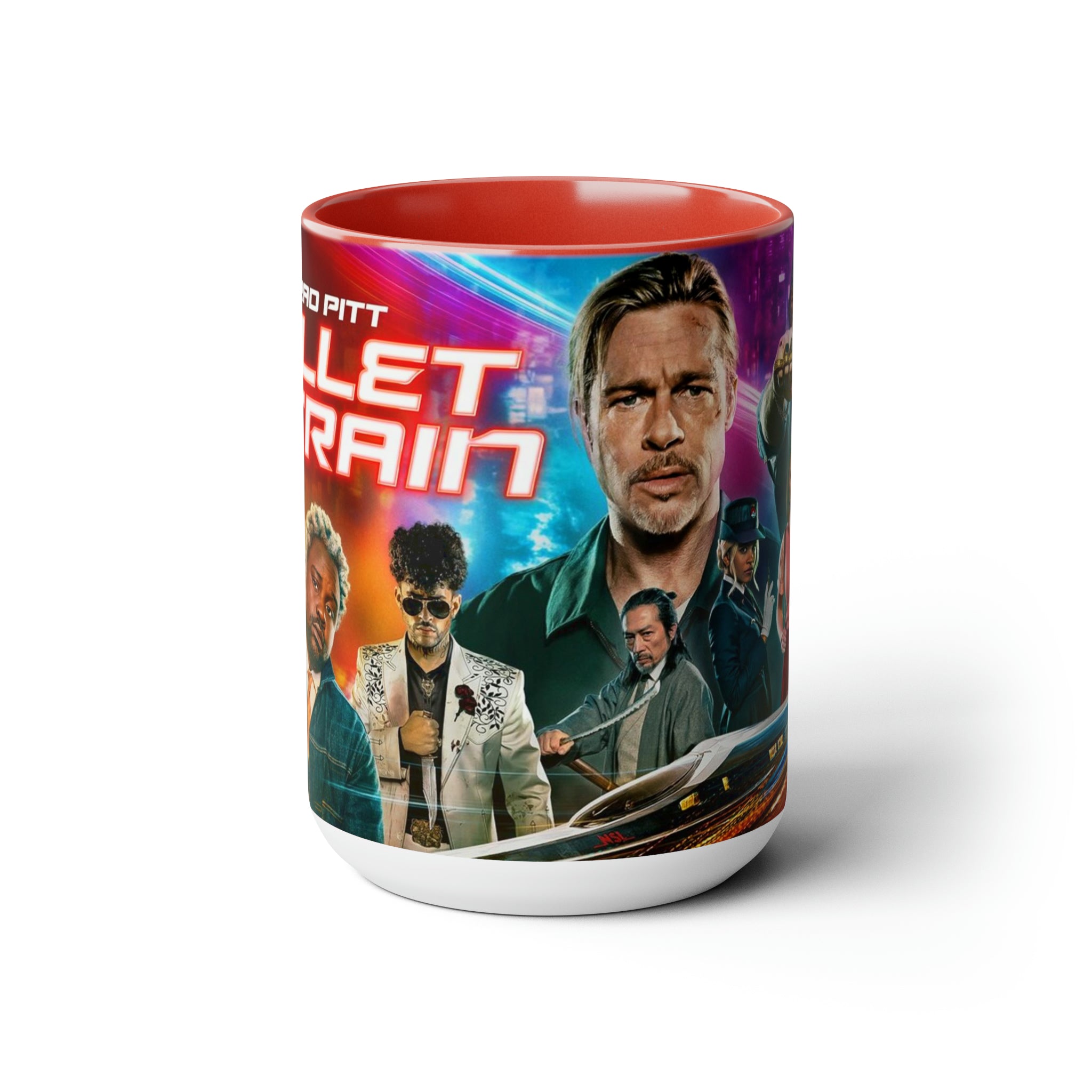 Bullet Train- Two-Tone Coffee Mugs, 15oz - Creations by Chris and Carlos