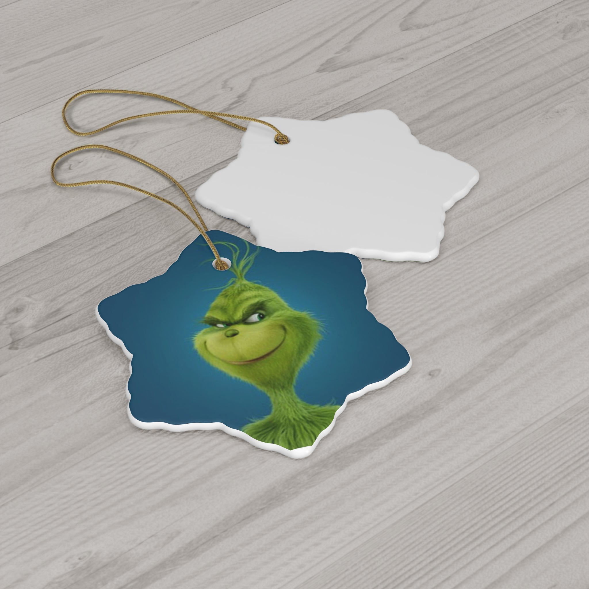 The Grinch Ceramic Ornament, 4 Shapes - Creations by Chris and Carlos