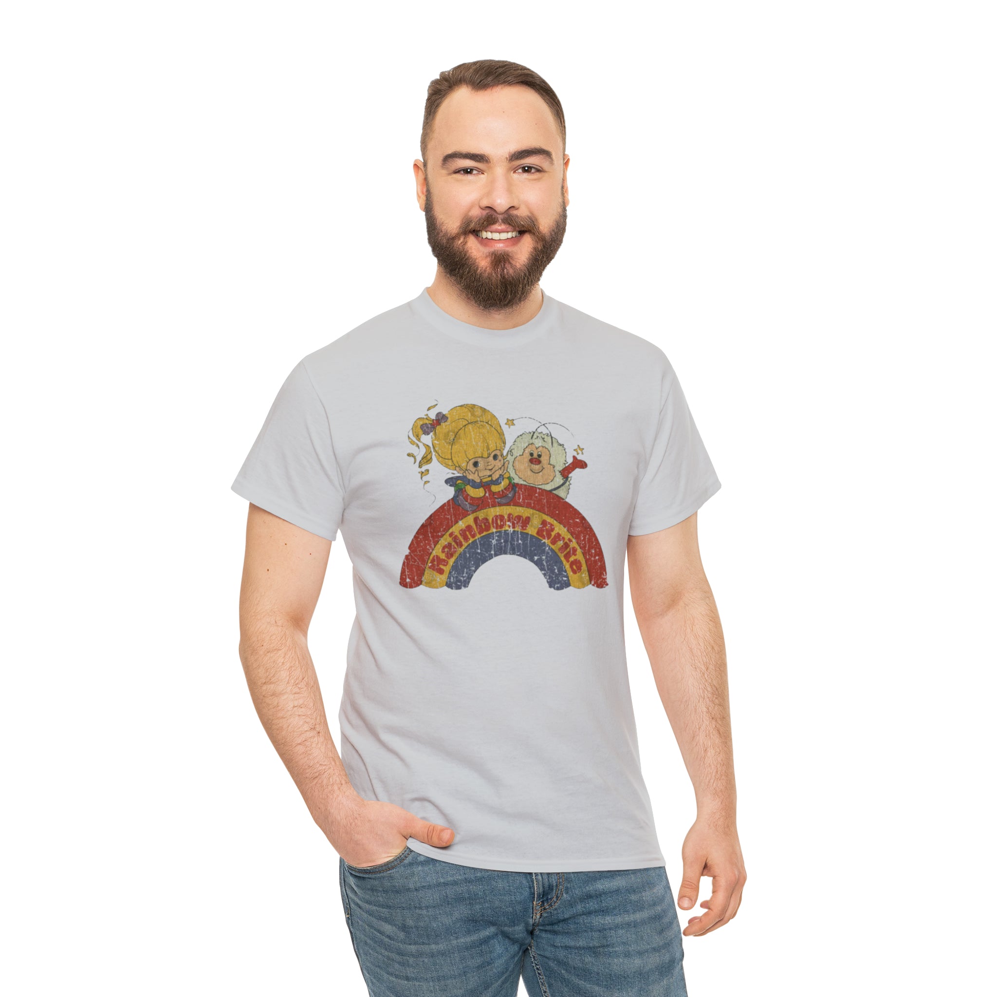 Rainbow Bright- Unisex Heavy Cotton T-Shirt - Creations by Chris and Carlos