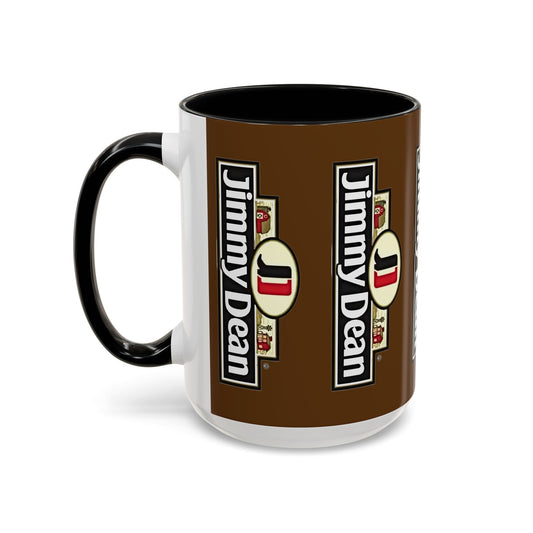 Jimmy Dean Logo Coffee Mug — Retro Breakfast Brand Accent Mug (11/15oz) - Creations by Chris and Carlos