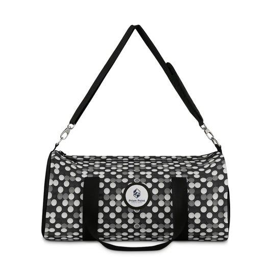 Prism Point Athletic Collection Monochrome Bokeh Duffel Bag — Stylish Travel & Gym Weekender - Creations by Chris and Carlos