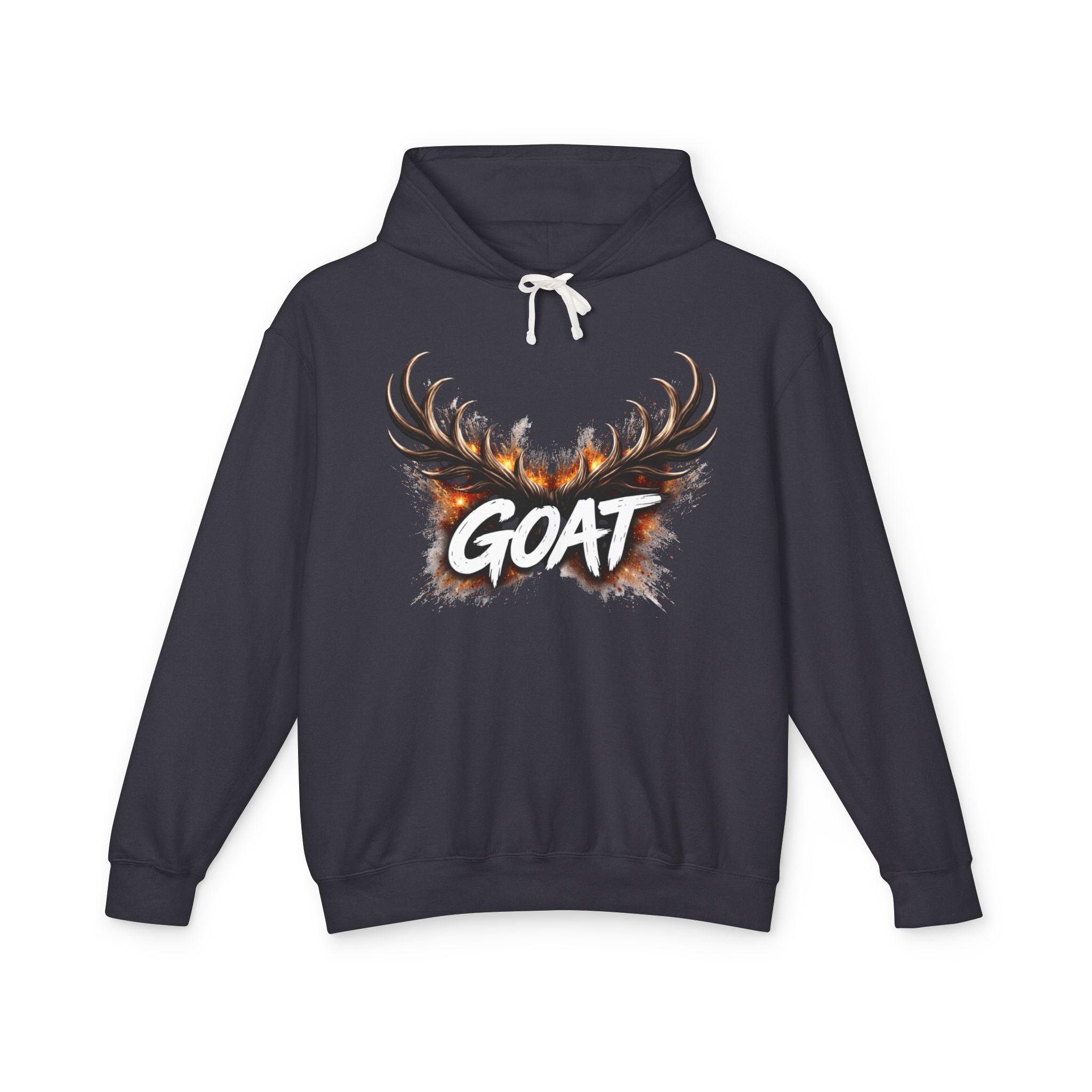 GOAT Antler Graphic Hoodie | Goat Skull Antlers Sweatshirt - Creations by Chris and Carlos