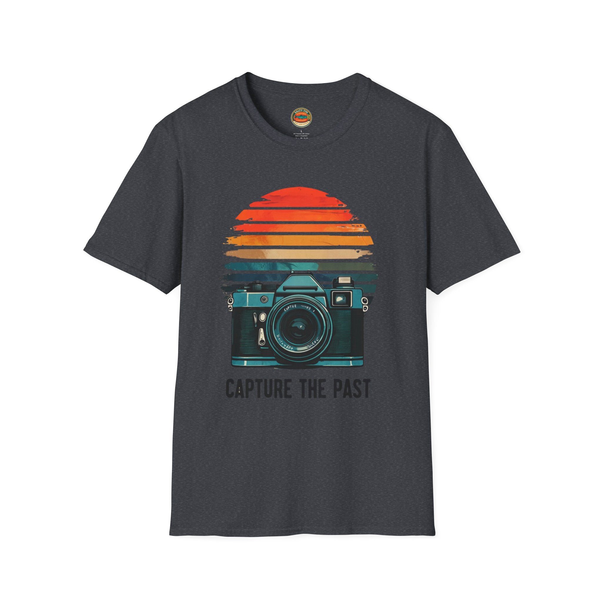 Capture The Past Camera T-Shirt — Vintage Retro Photography Tee - Creations by Chris and Carlos
